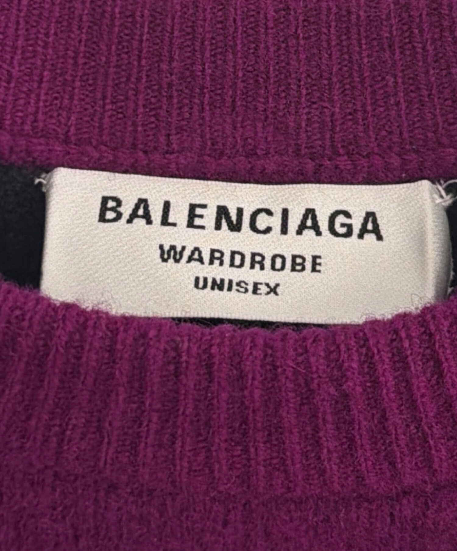 中古・古着通販】BALENCIAGA (バレンシアガ) Crewneck Knit パープル