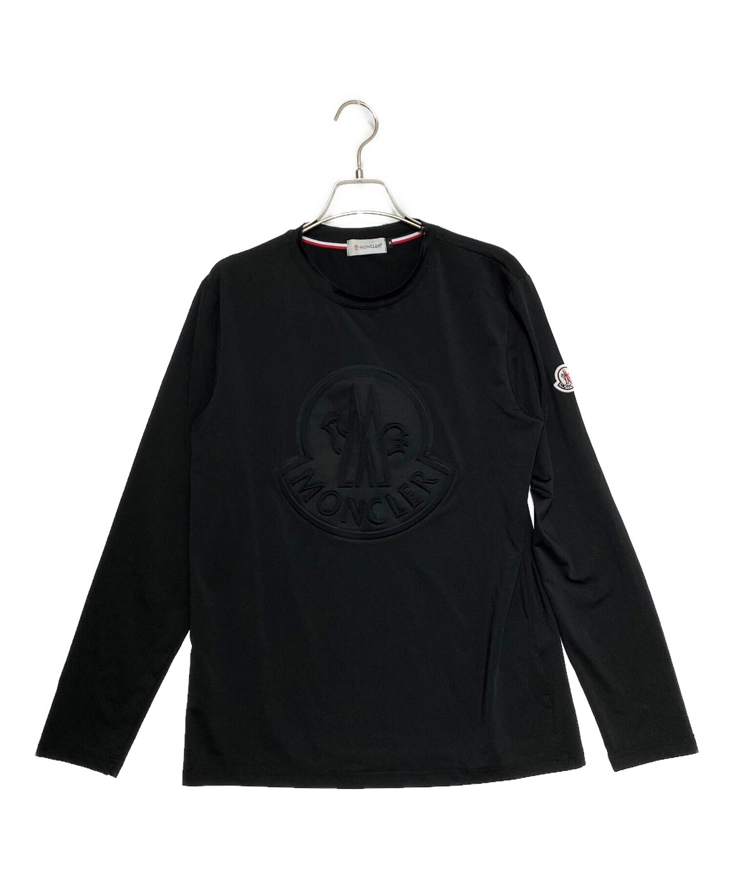 中古・古着通販】MONCLER (モンクレール) カットソー ブラック サイズ