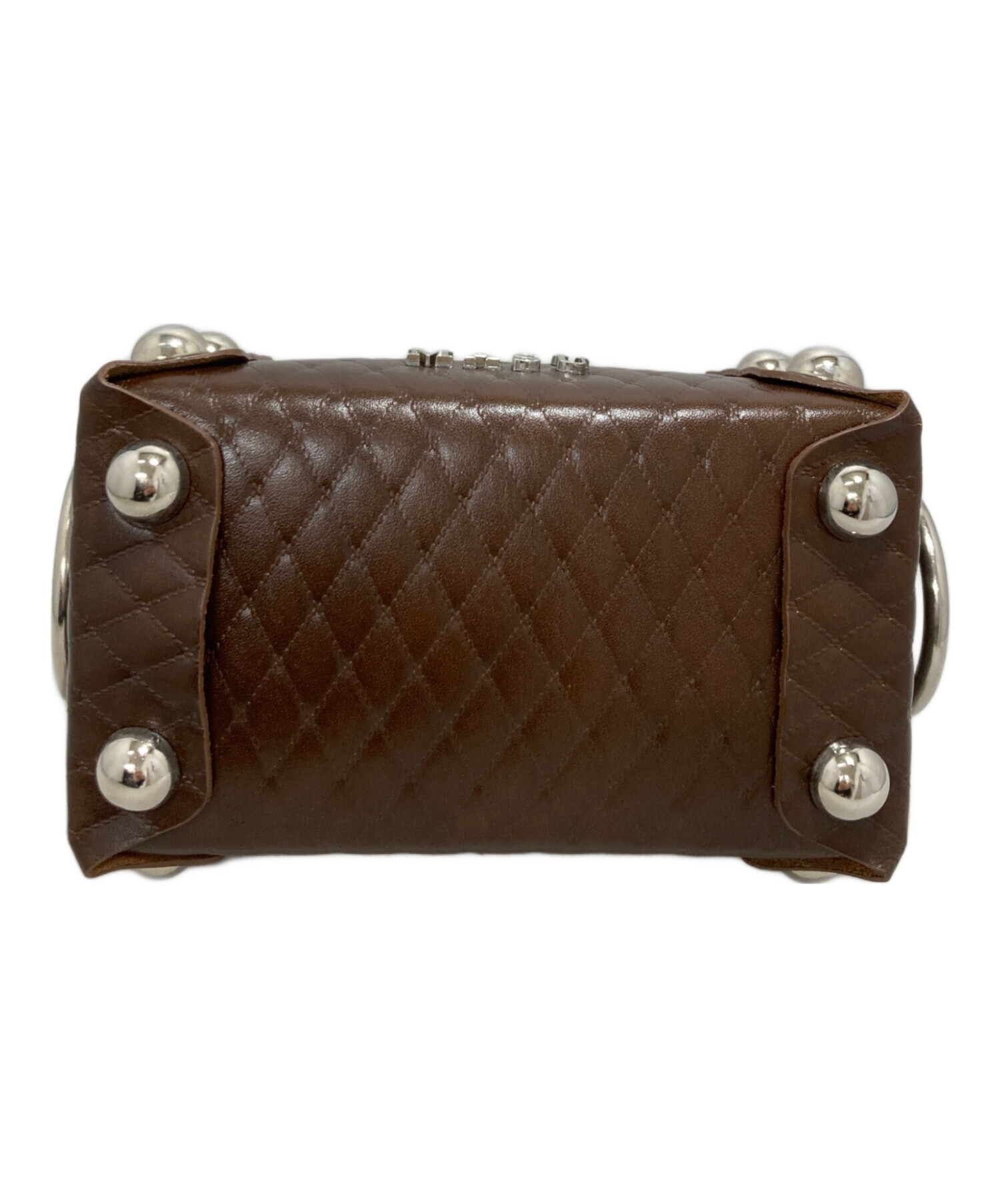 中古・古着通販】masu (エムエーエスユー) LEATHER CAKE BAG ブラウン