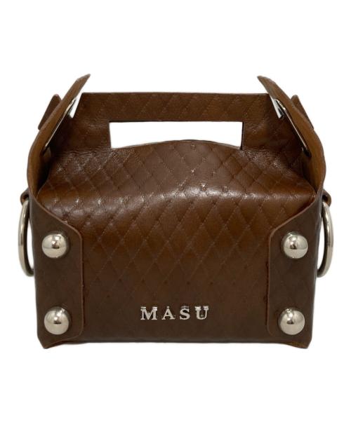 中古・古着通販】masu (エムエーエスユー) LEATHER CAKE BAG ブラウン