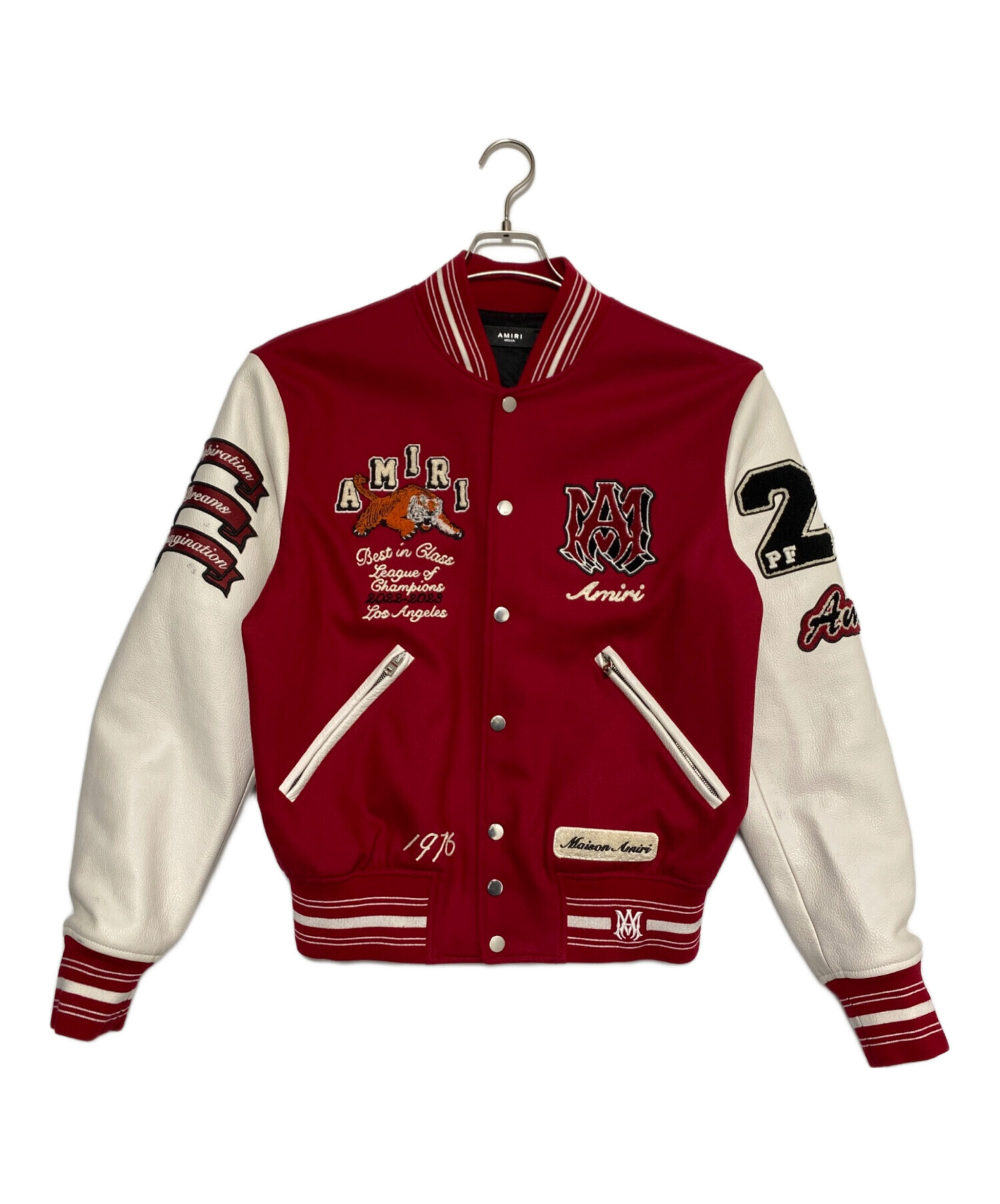 中古・古着通販】AMIRI (アミリ) TIGER VARSITY JACKET レッド サイズ