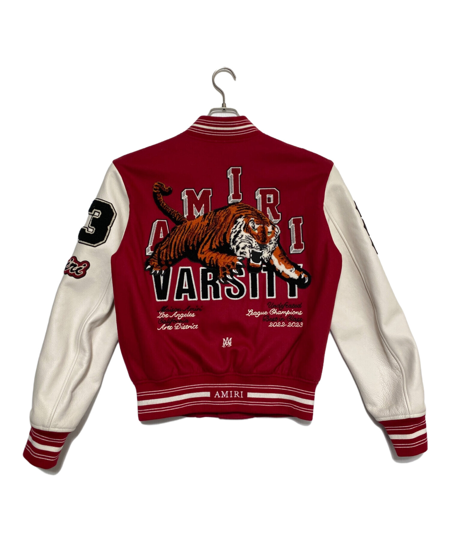 中古・古着通販】AMIRI (アミリ) TIGER VARSITY JACKET レッド サイズ