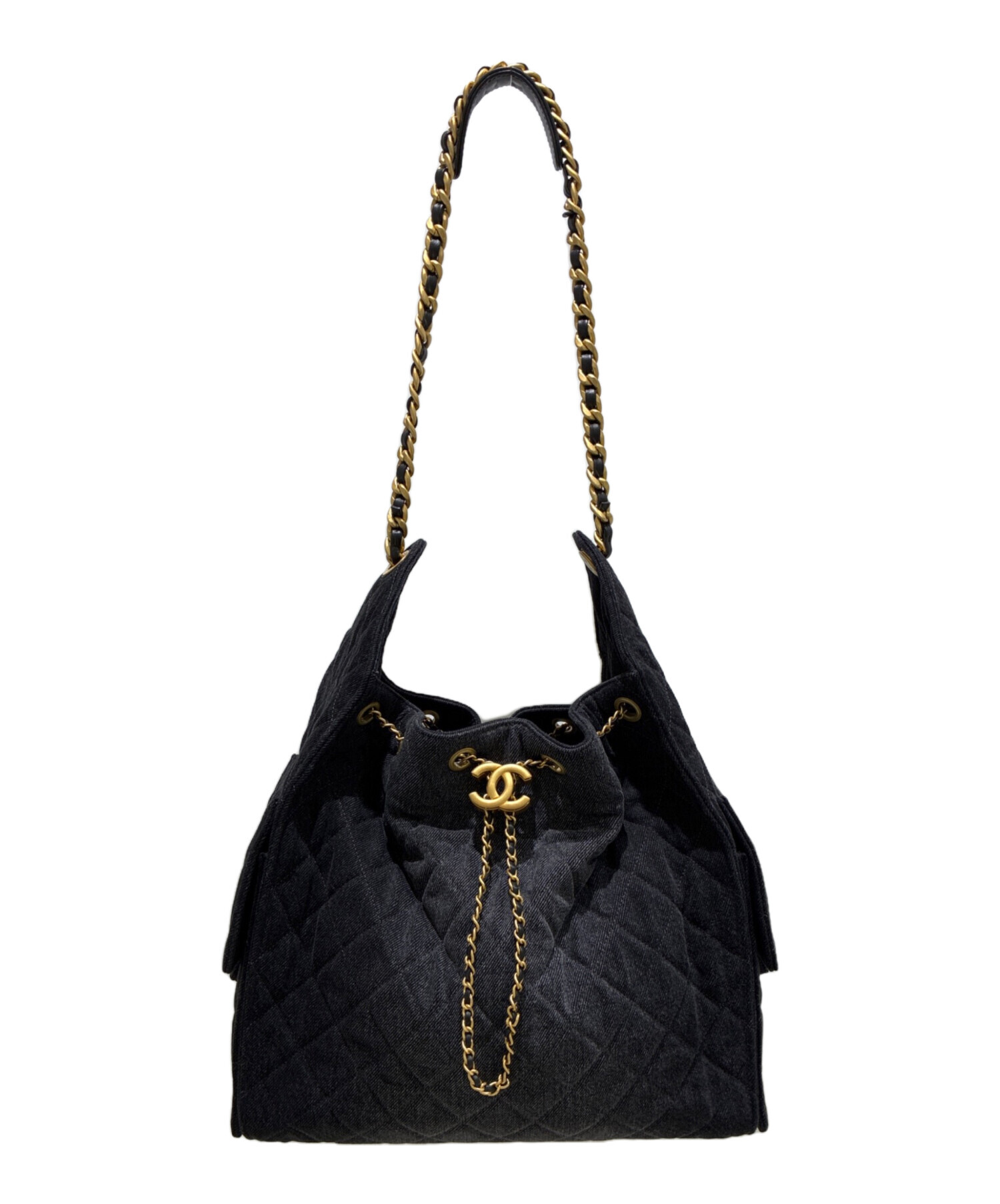 中古・古着通販】CHANEL (シャネル) CHANEL25 ミディアムハンドバッグ