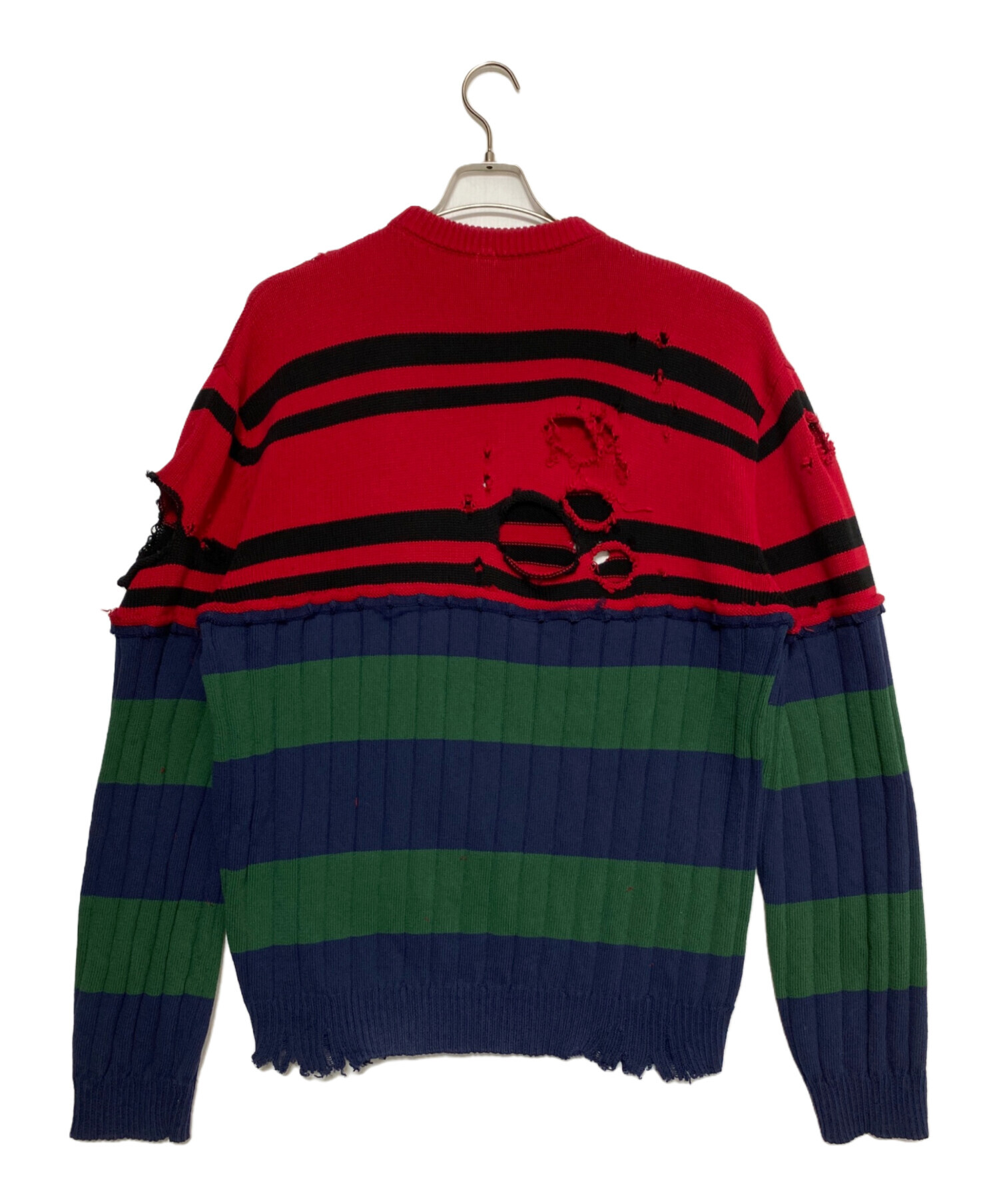 中古・古着通販】BALENCIAGA (バレンシアガ) Crash knit マルチカラー