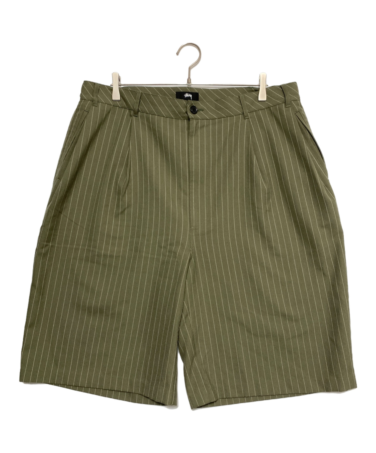 中古・古着通販】stussy (ステューシー) VOLUME PLEATED SHORT STRIPE