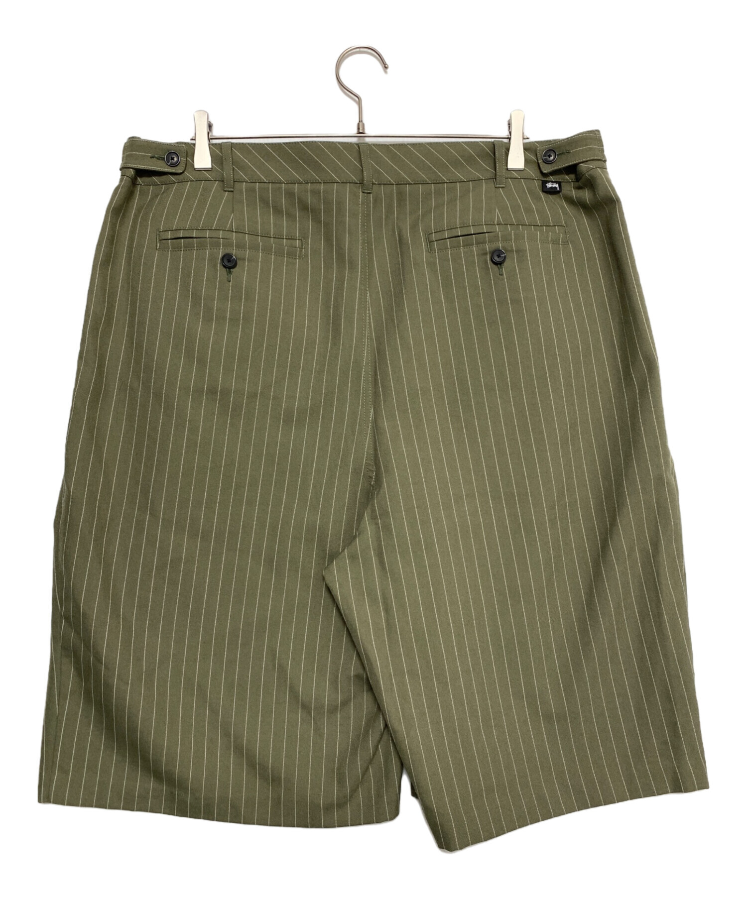 中古・古着通販】stussy (ステューシー) VOLUME PLEATED SHORT STRIPE