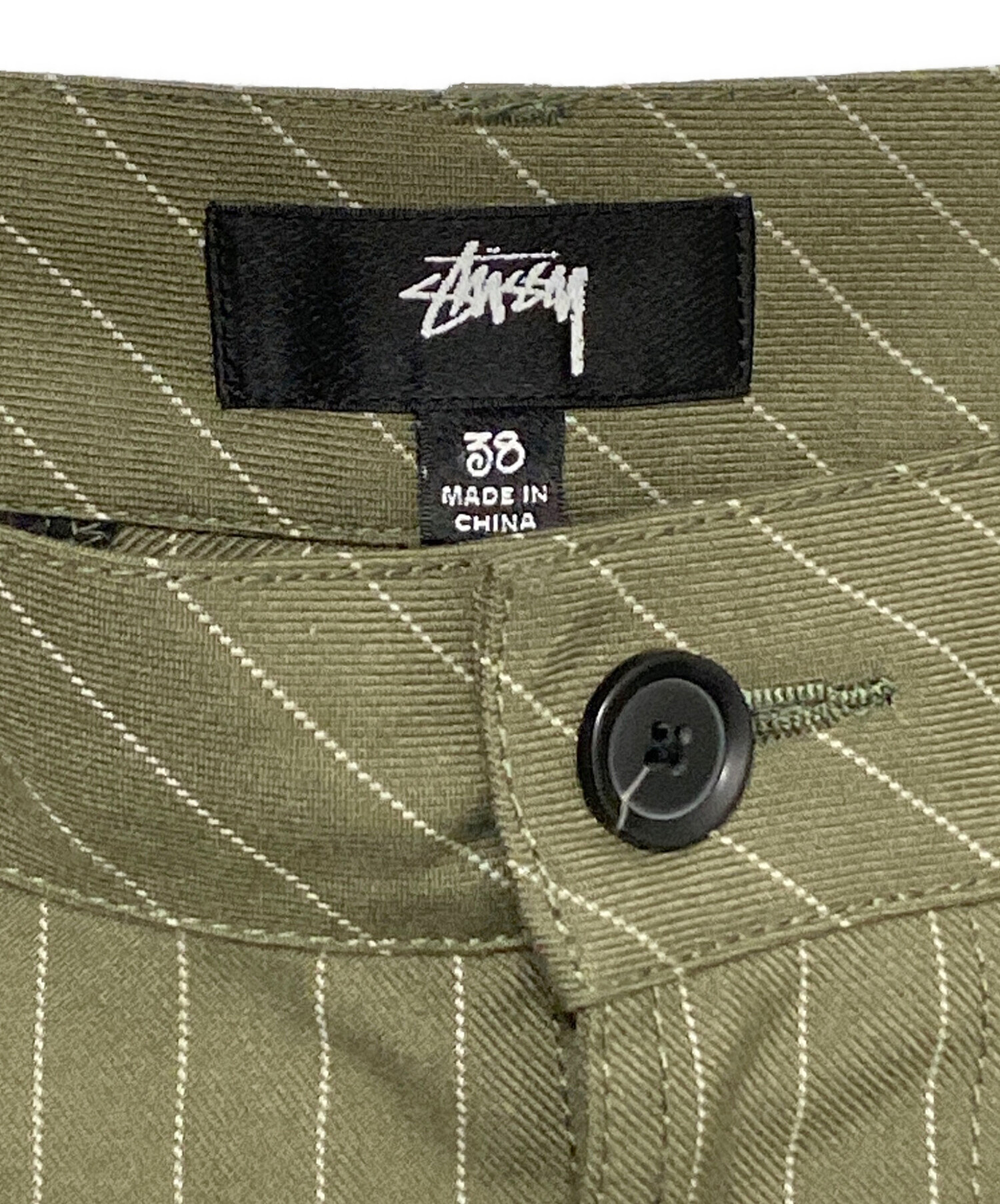 中古・古着通販】stussy (ステューシー) VOLUME PLEATED SHORT STRIPE