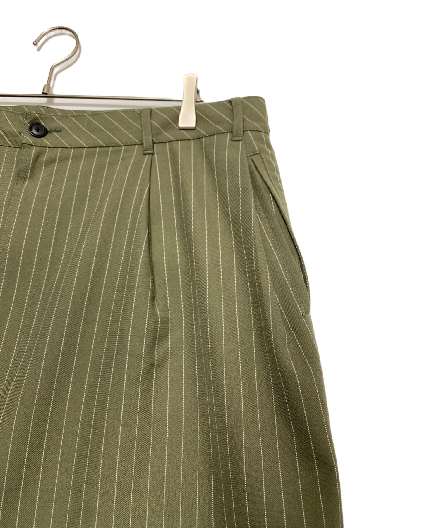 中古・古着通販】stussy (ステューシー) VOLUME PLEATED SHORT STRIPE