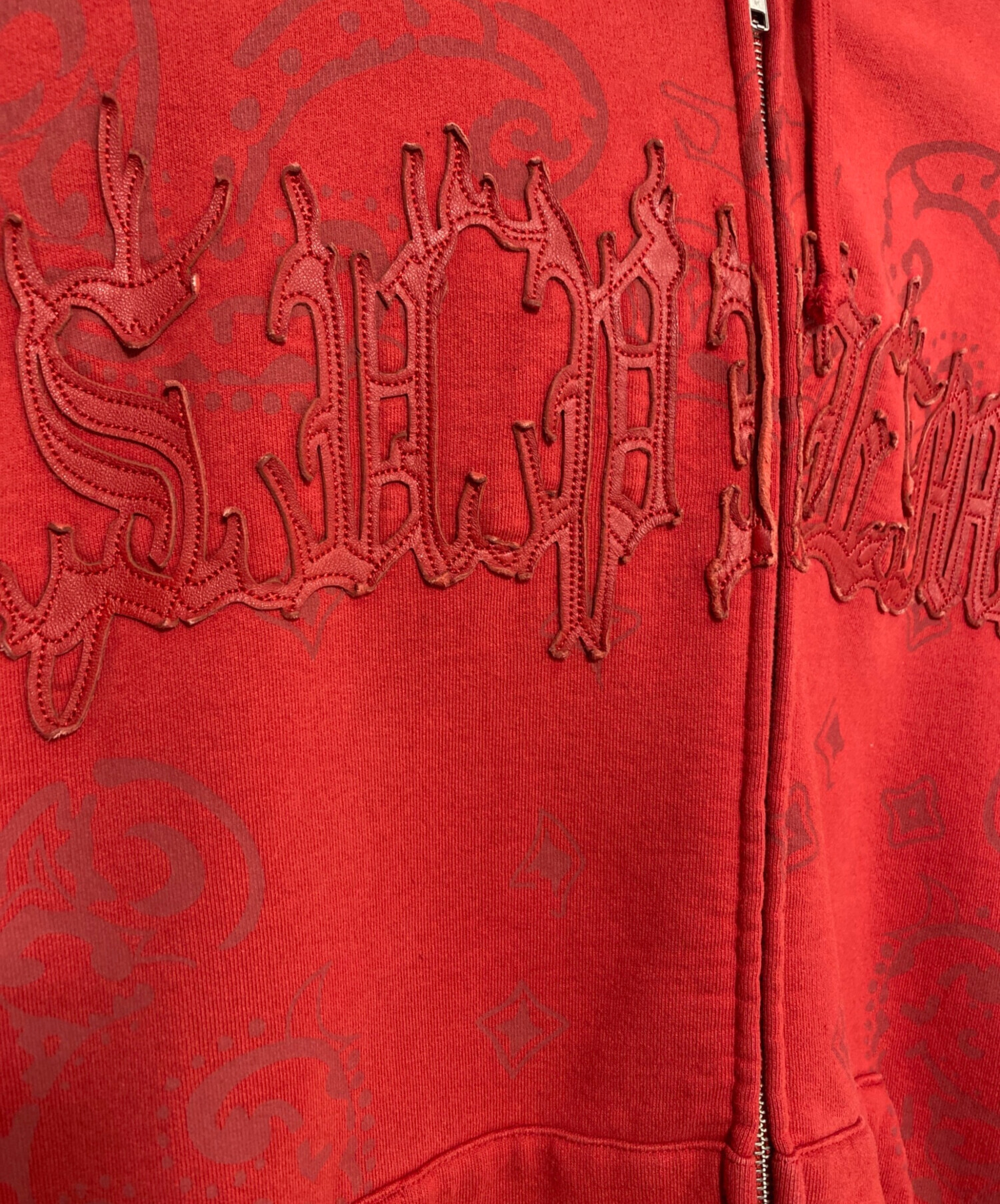 supreme シュプリーム レザー ポケット ミラー レッド 赤 25 SS