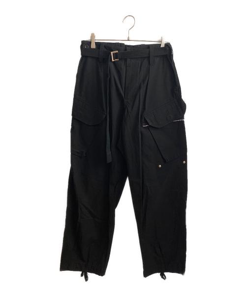 中古・古着通販】sacai (サカイ) 21AW Cotton Oxford Pants ブラック