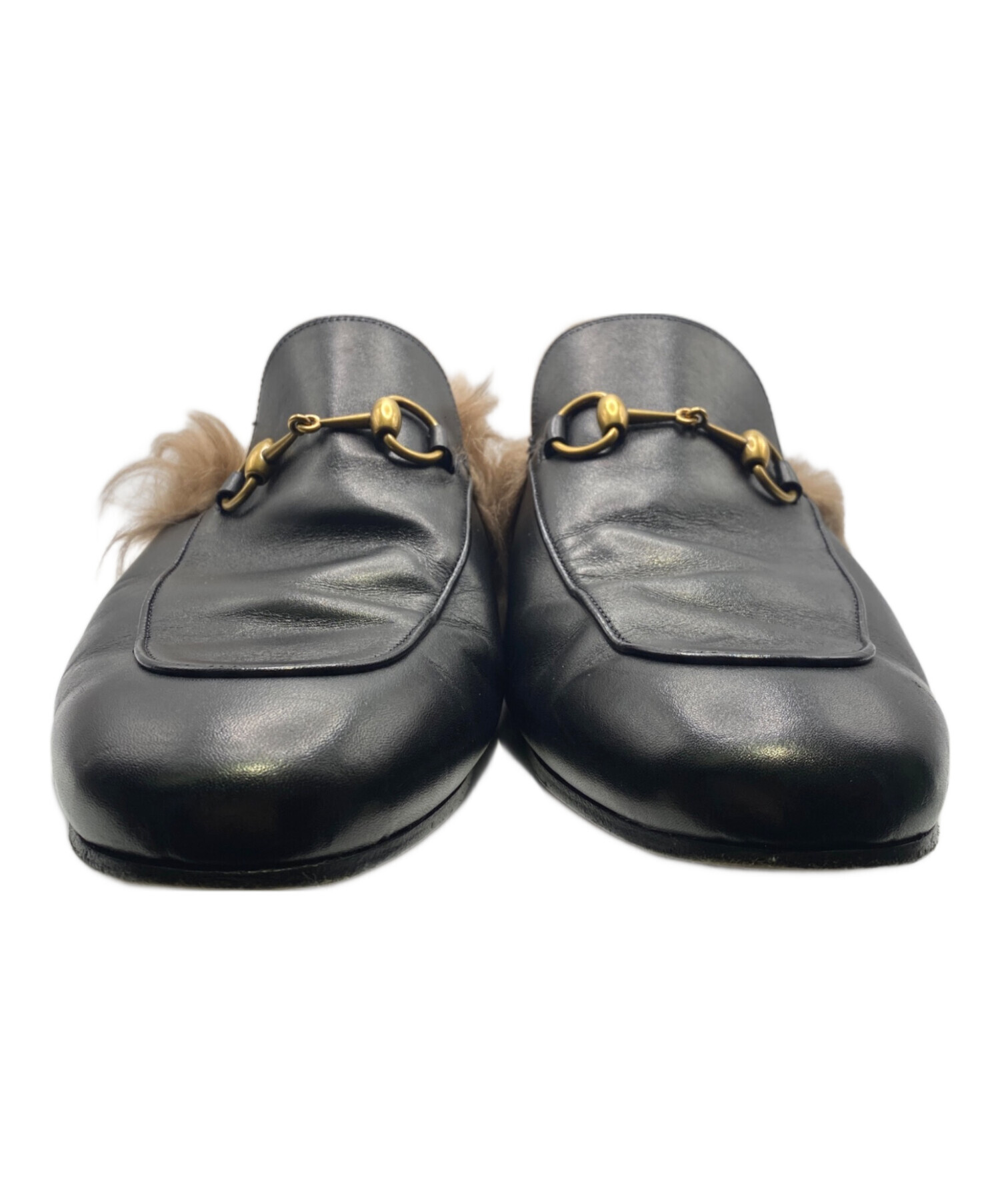 中古・古着通販】GUCCI (グッチ) プリンスタウンホースビット ブラック 中古・古着通販】GUCCI (グッチ) プリンスタウンホースビット ブラック