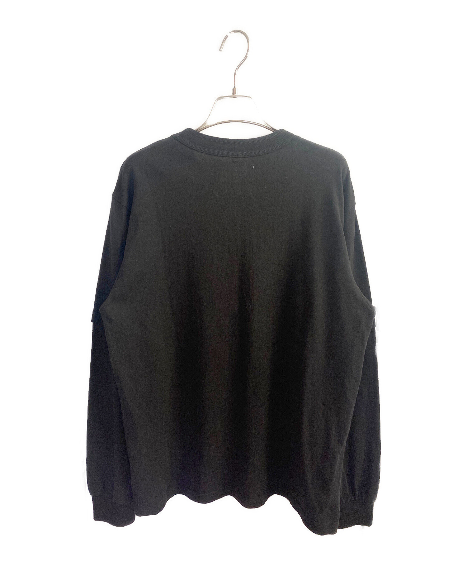 中古・古着通販】sacai (サカイ) プレーン長袖カットソー ブラック
