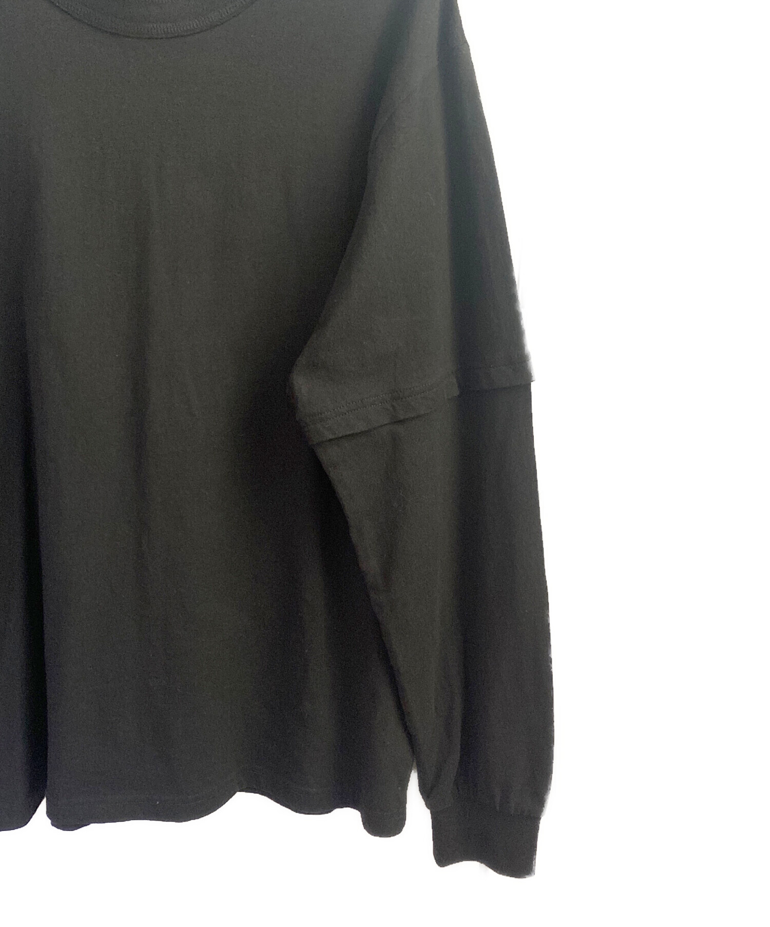 sacai サカイ 重ね着風 長袖 カットソー KAWS Sacai Flock Print Long Sleeve カウズ サカイ Tシャツ (sacai/T