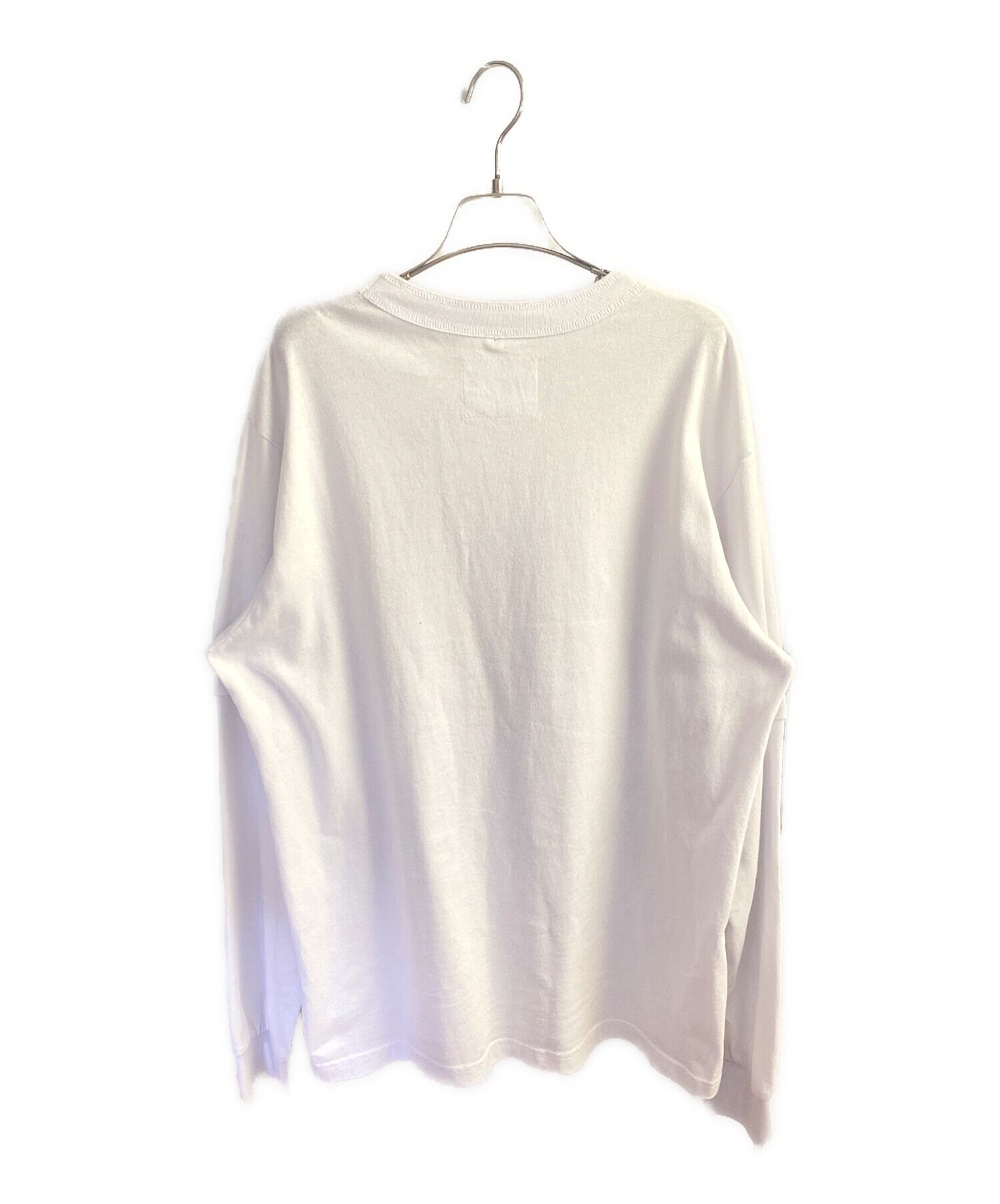 Sacai サカイ(F)トップス/オフホワイト/ドット柄/長袖/レース/ツルツル 中古・古着通販】sacai (サカイ) プレーン長袖カットソー ホワイト