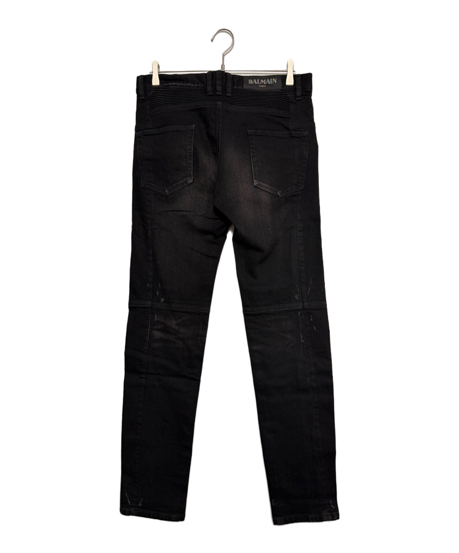 BALMAIN ブラック　デニム　ジーンズ　W30 中古・古着通販】BALMAIN (バルマン) スキニーデニムパンツ ブラック