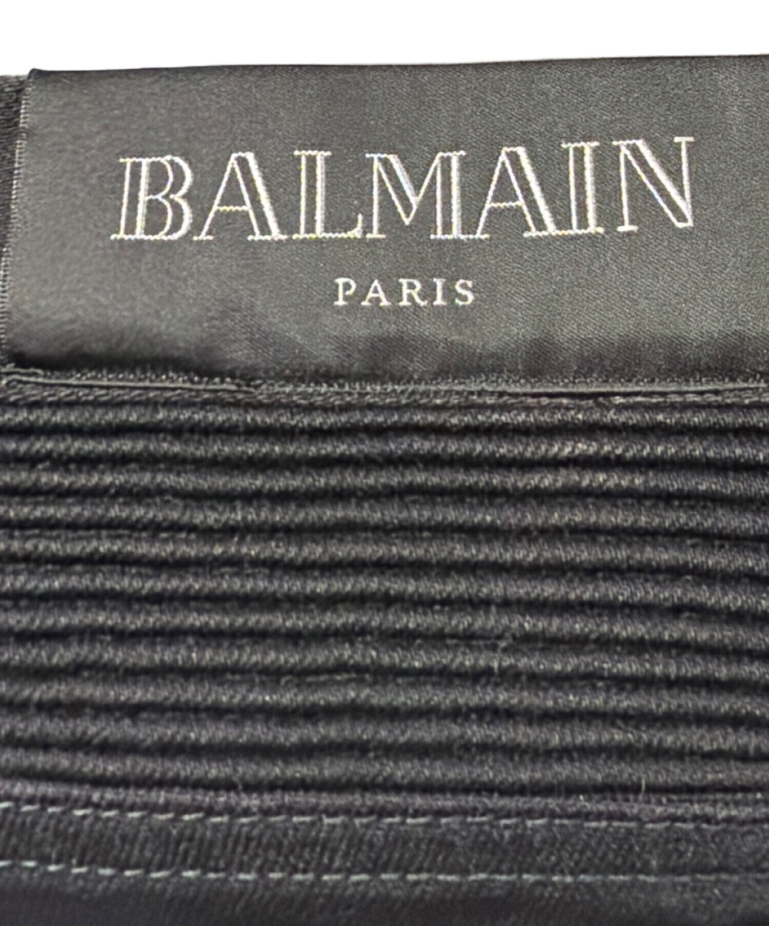 中古・古着通販】BALMAIN (バルマン) スキニーデニムパンツ ブラック