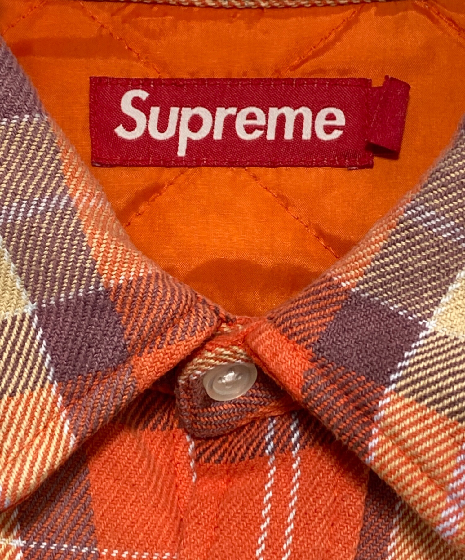 中古・古着通販】SUPREME (シュプリーム) Quilted Flannel Snap Shirt