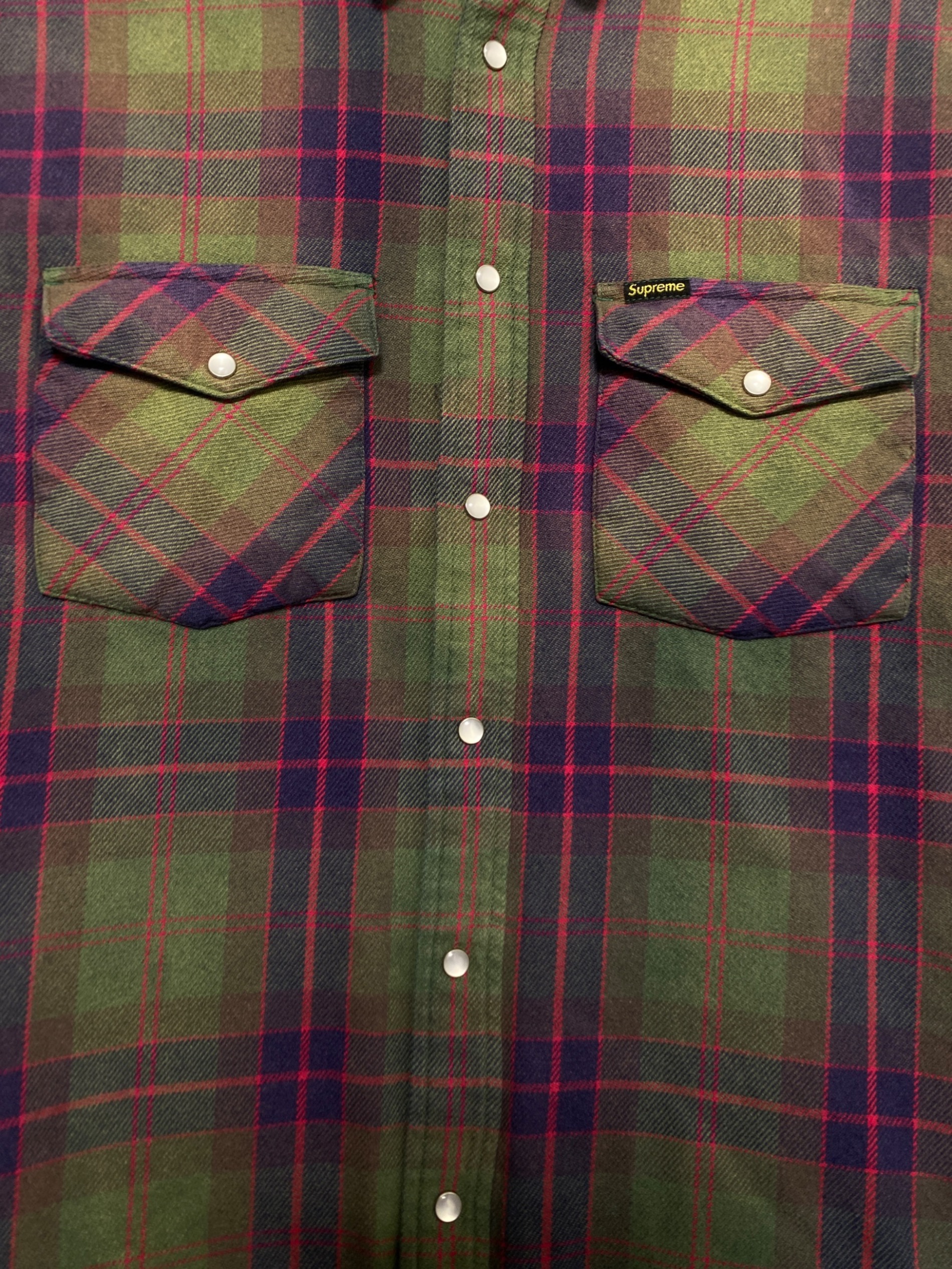 中古・古着通販】SUPREME (シュプリーム) Quilted Flannel Snap Shirt