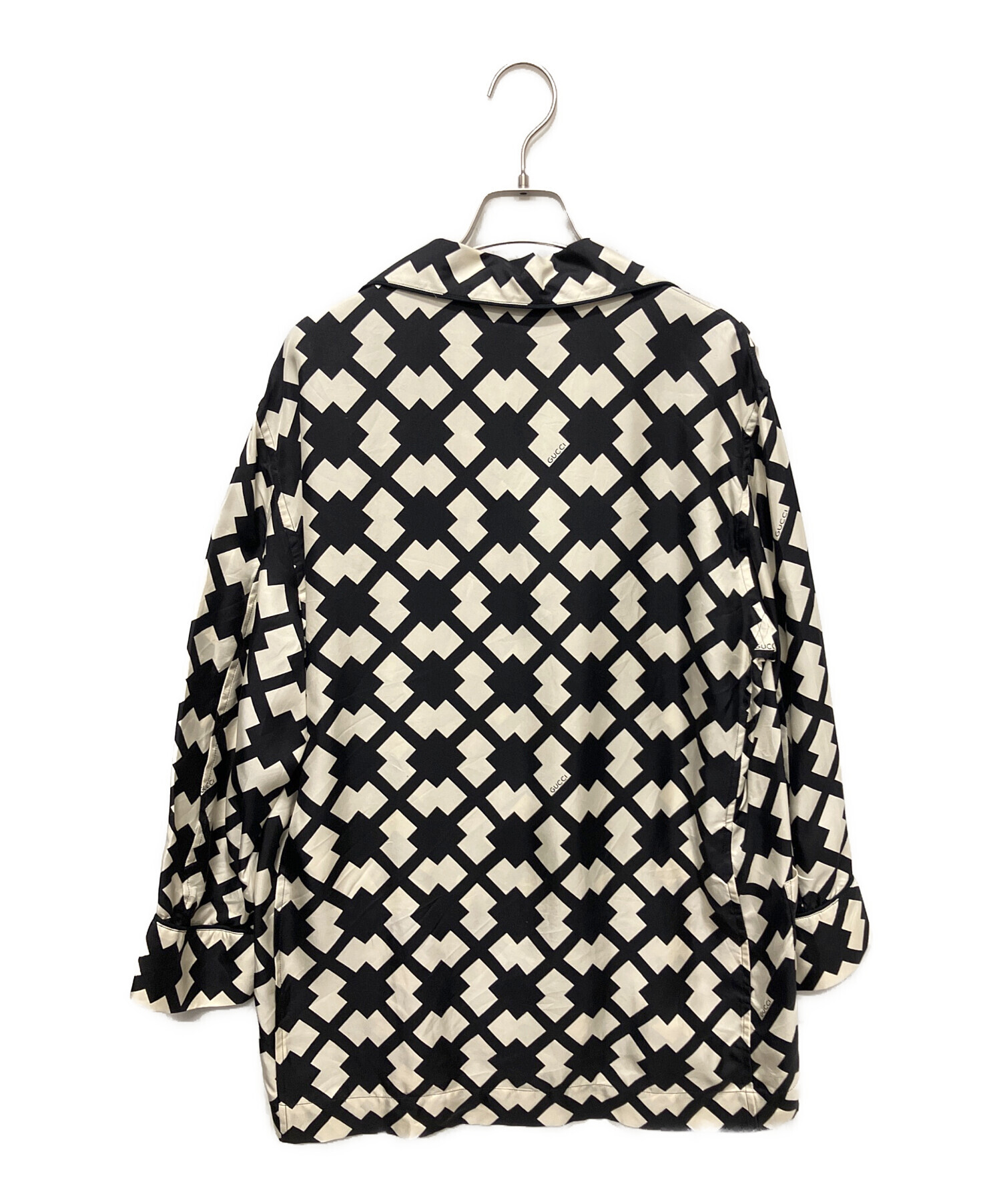 GUCCI グッチ　未使用品　メンズ　長袖シャツ　ドレスシャツ　シルク混 中古・古着通販】GUCCI (グッチ) シルクシャツ/パジャマシャツ
