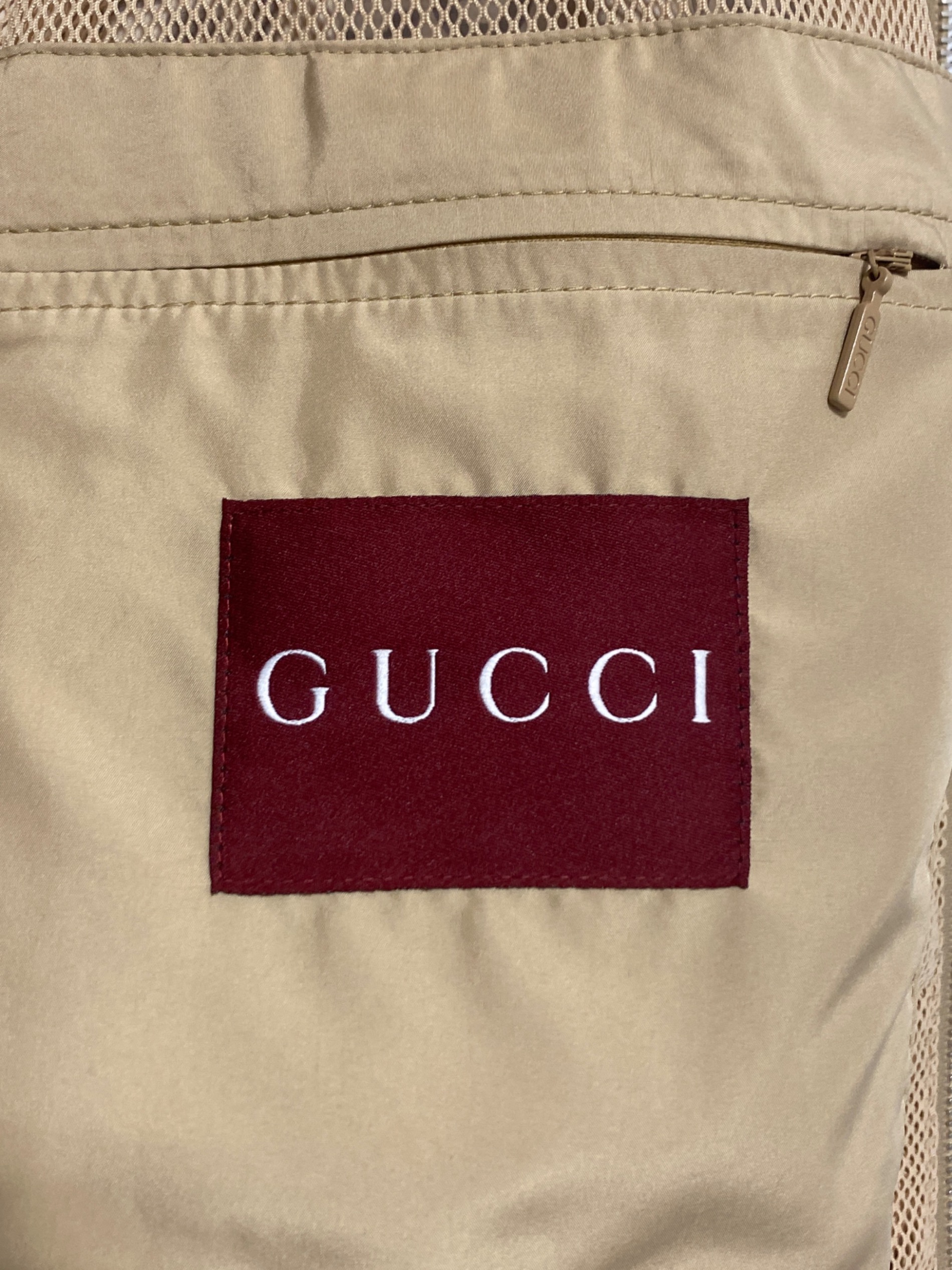 中古・古着通販】GUCCI (グッチ) ライトナイロン GGフードジャケット