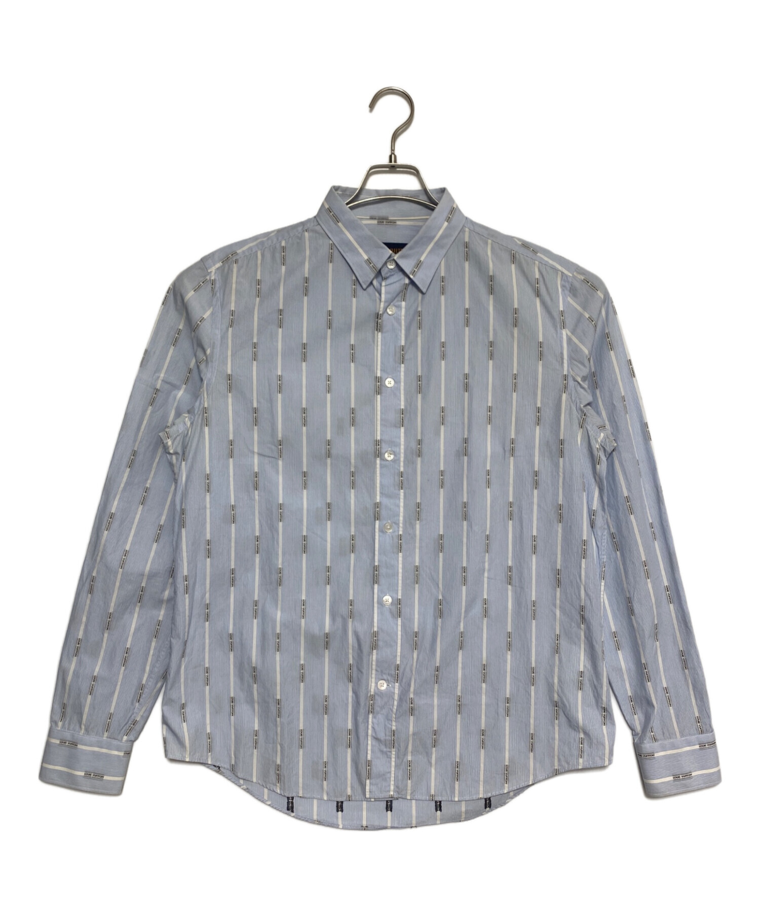 Louis Vuitton ストライプ 長袖シャツ 40 中古・古着通販】LOUIS VUITTON (ルイ ヴィトン) ロゴストライプ 長袖
