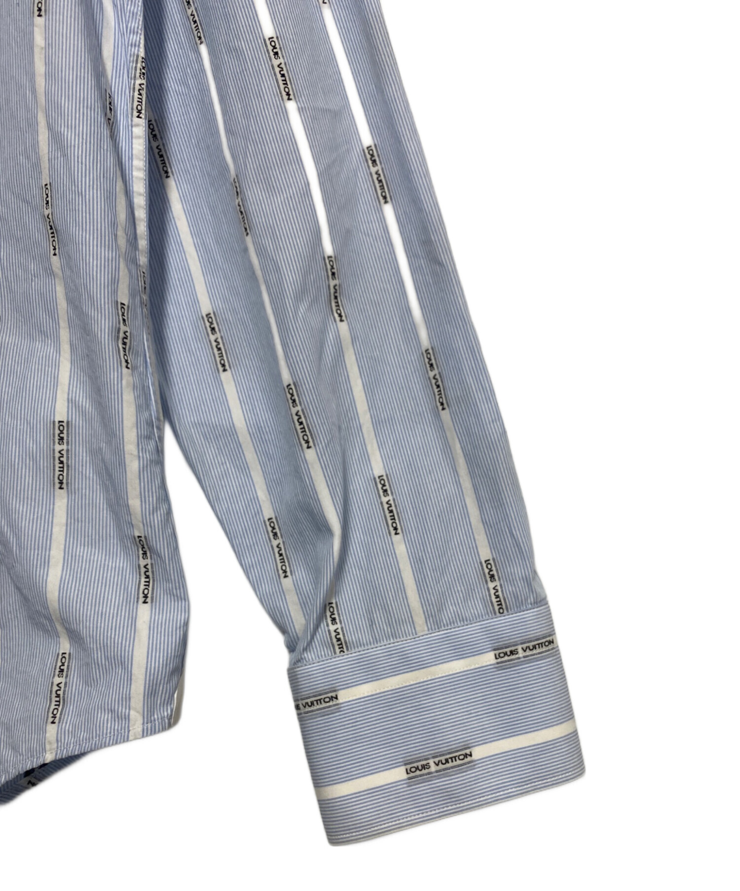 Louis Vuitton ストライプ 長袖シャツ 40 中古・古着通販】LOUIS VUITTON (ルイ ヴィトン) ロゴストライプ 長袖