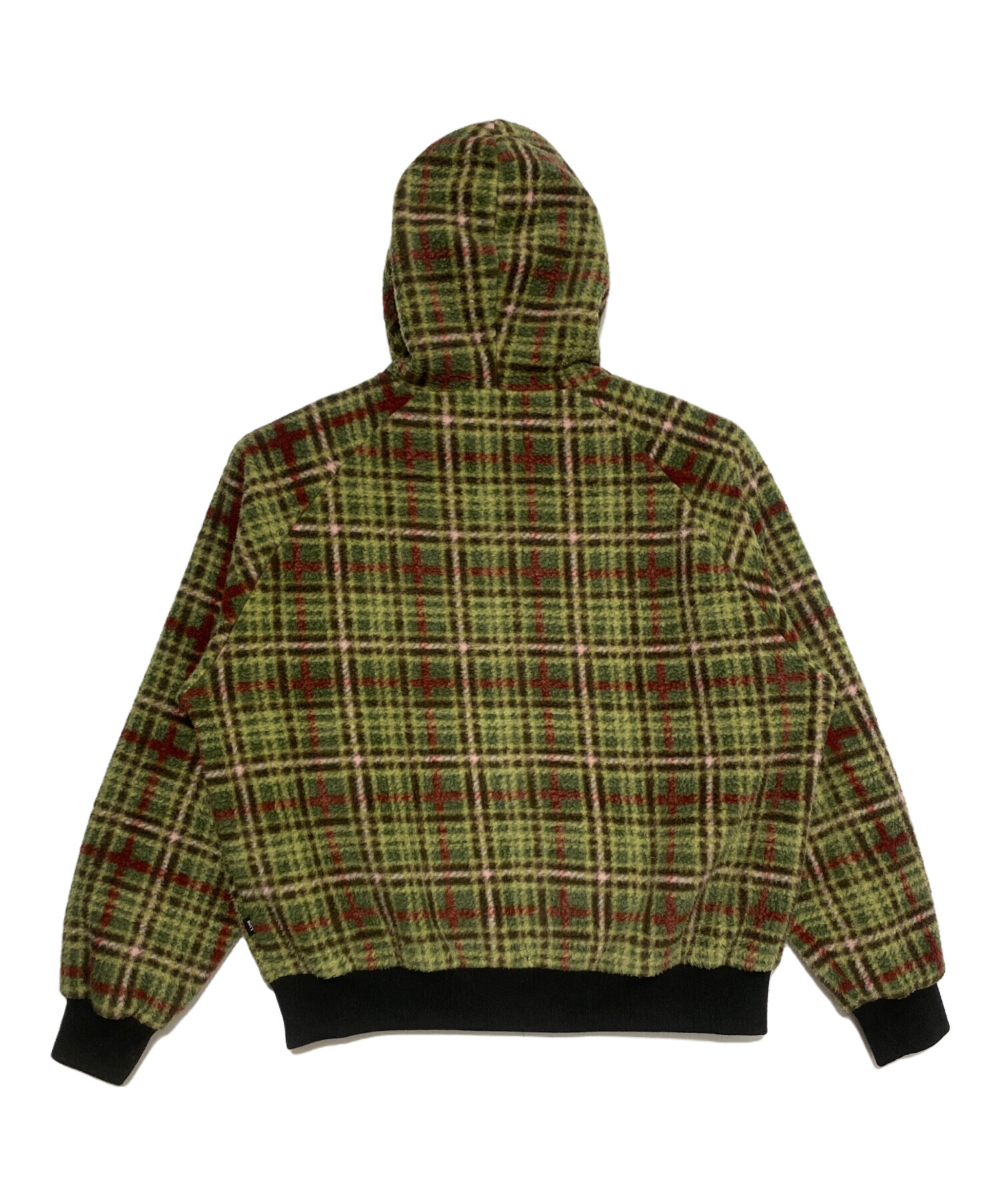 BoTT フリース 中古・古着通販】BoTT (ボット) Fleece Zip Hoodie グリーン×レッド