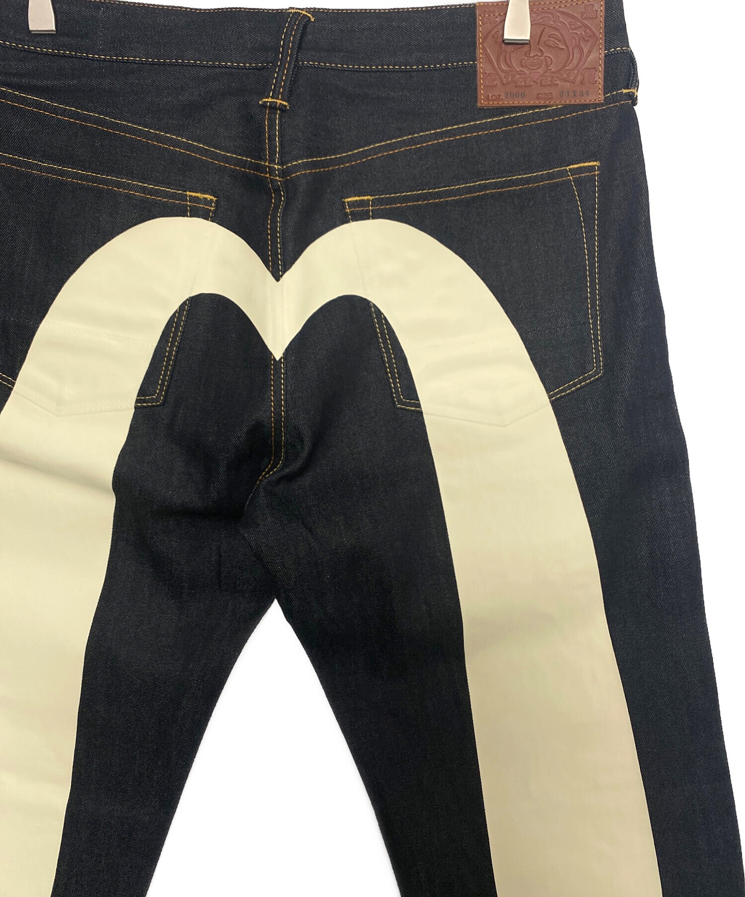 中古・古着通販】EVISU (エヴィス) ダイコックプリントバギージーンズ