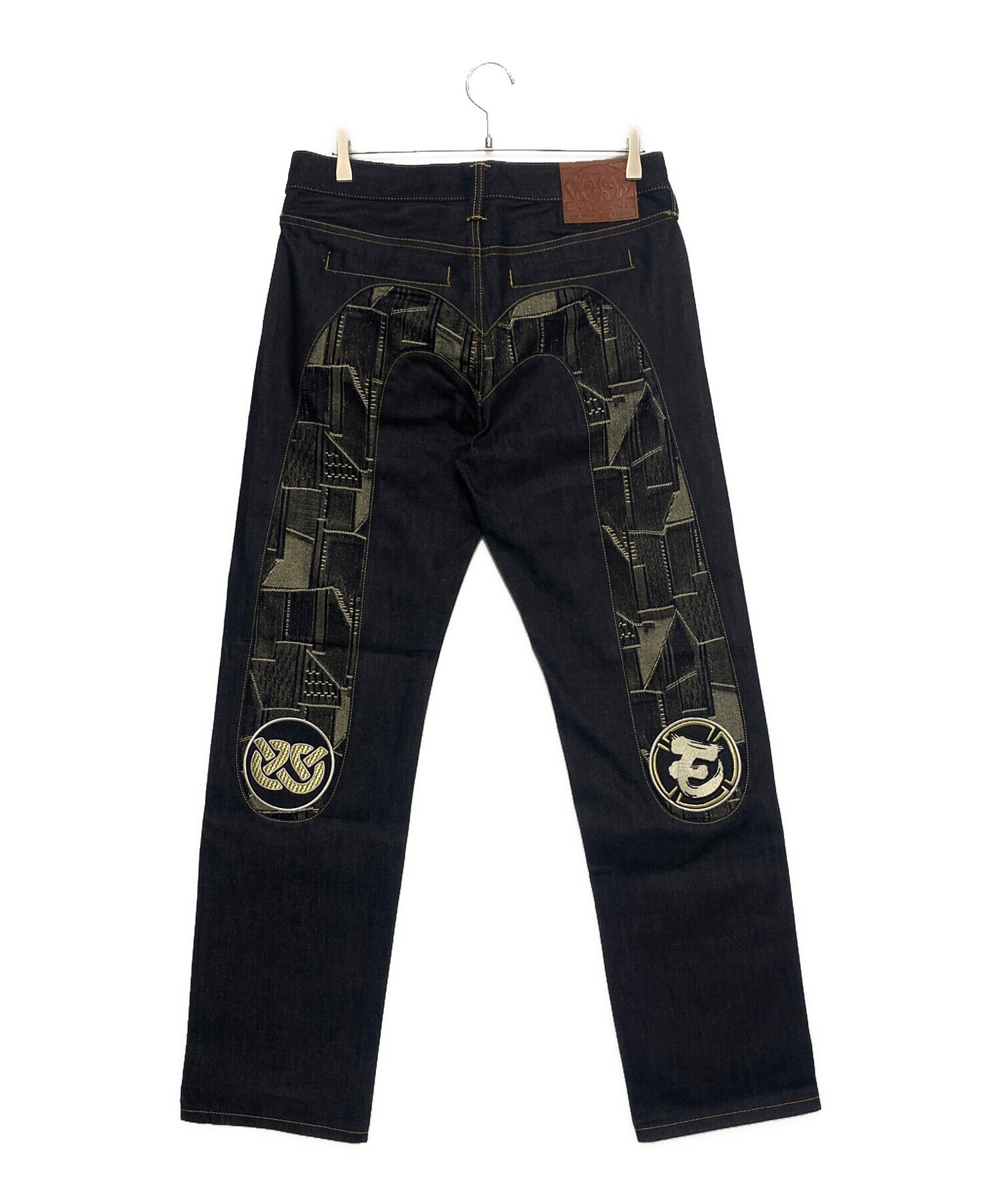 中古・古着通販】EVISU (エヴィス) パッチワーク刺繍大黒インサート
