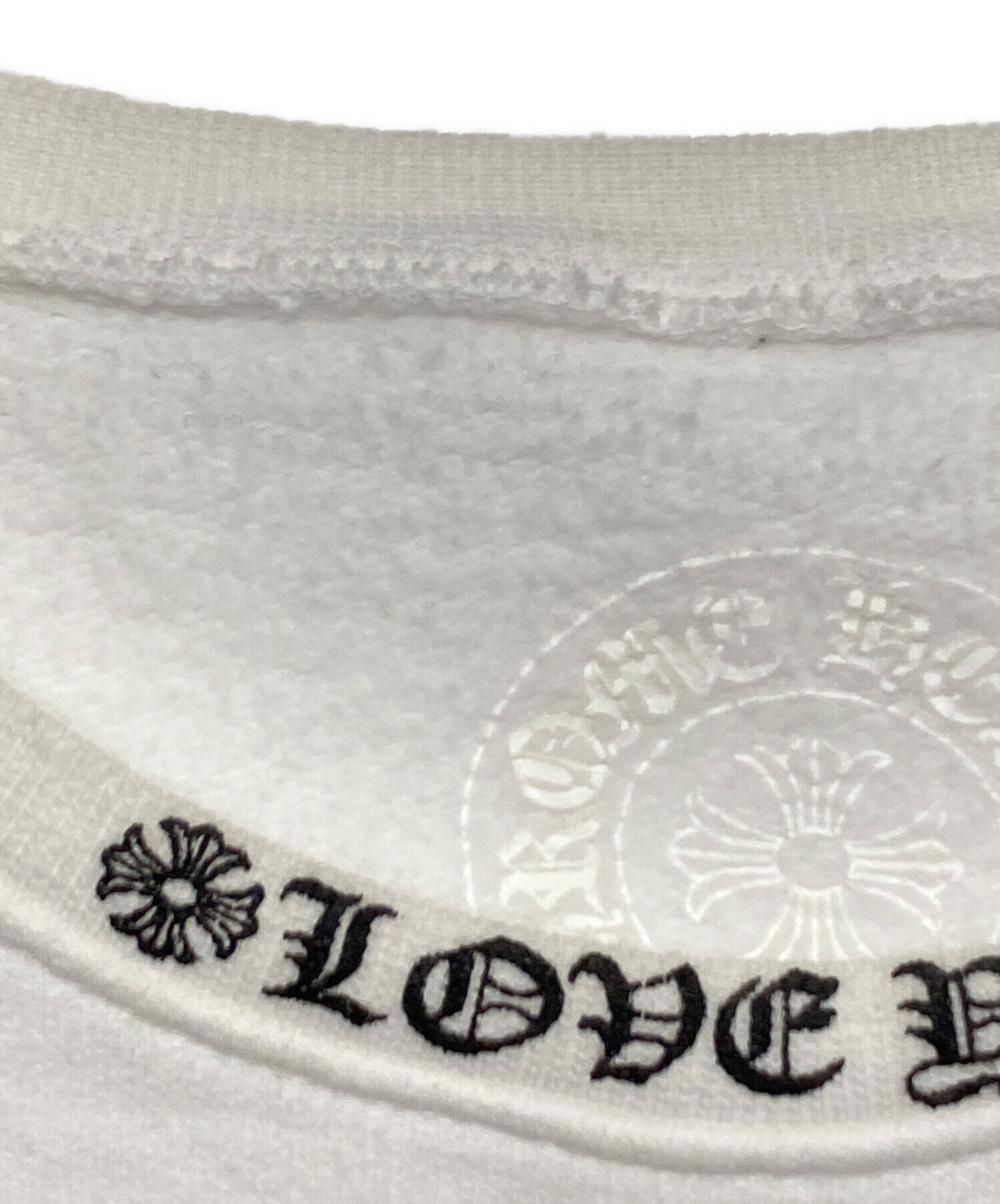 中古・古着通販】CHROME HEARTS (クロムハーツ) LOVE YOU CREW SWTSHRT 
