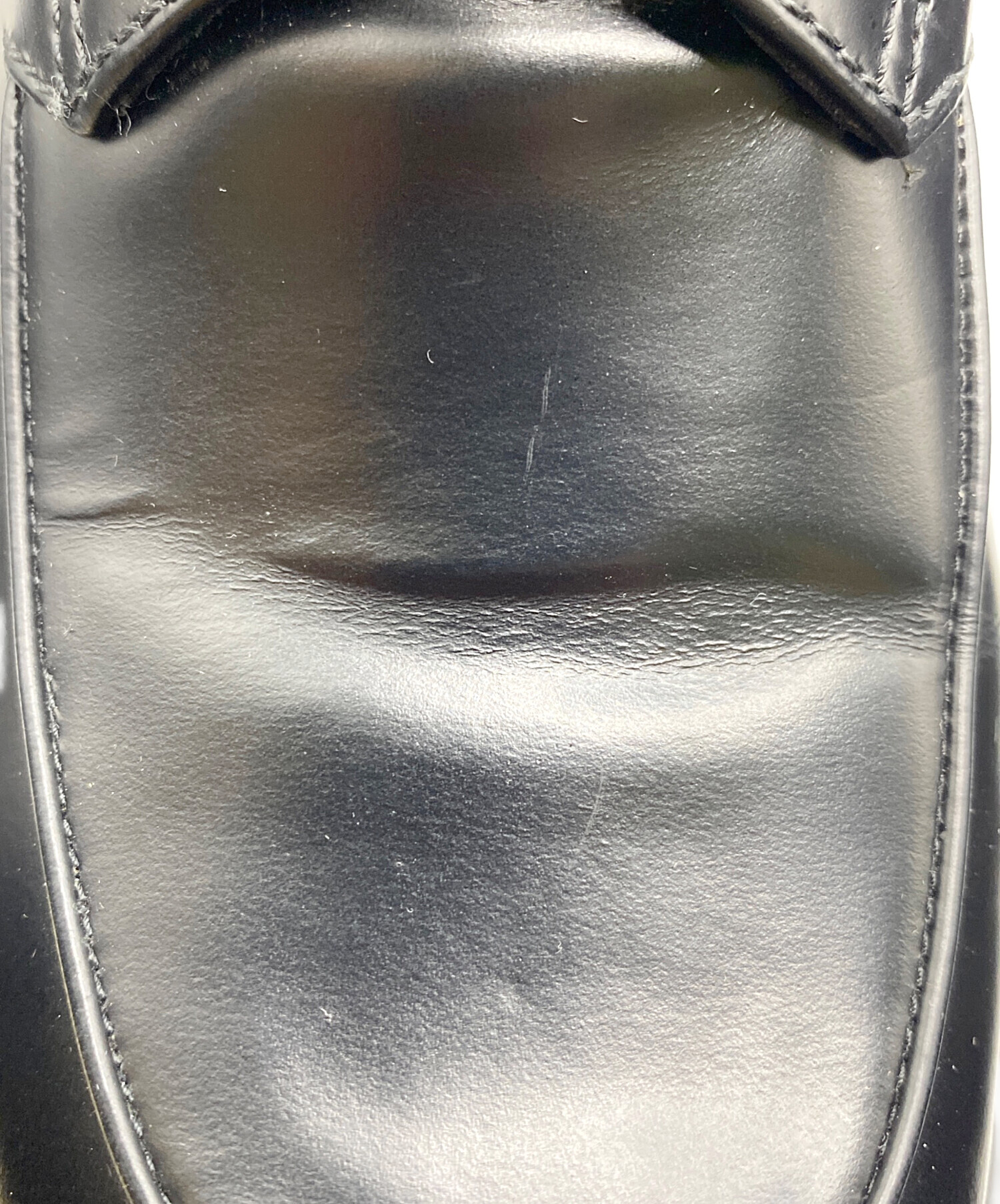 中古・古着通販】PRADA (プラダ) モノリス レザーシューズ ブラック