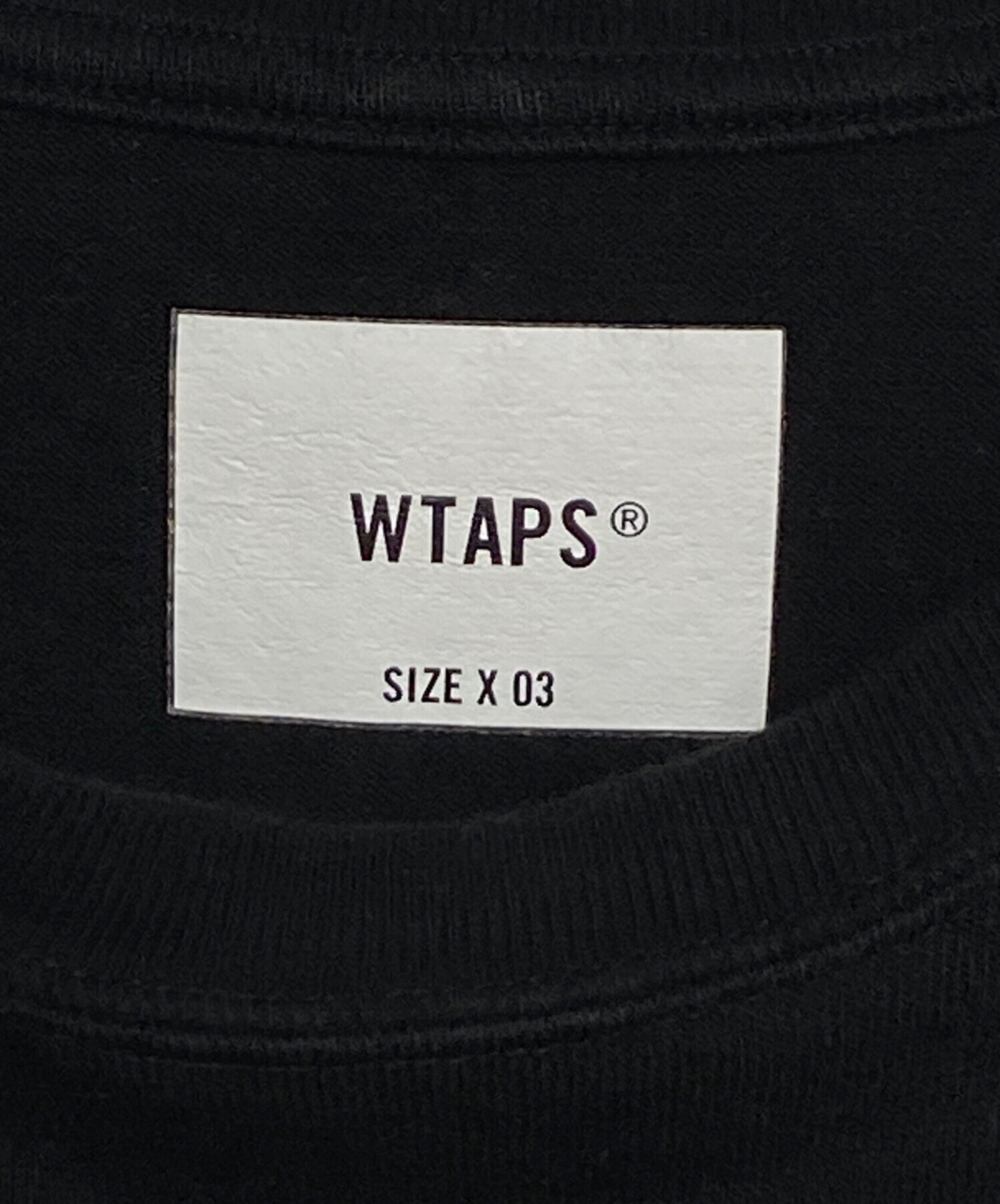 中古・古着通販】WTAPS (ダブルタップス) SIGN-YD/LS/COTTON ブラック