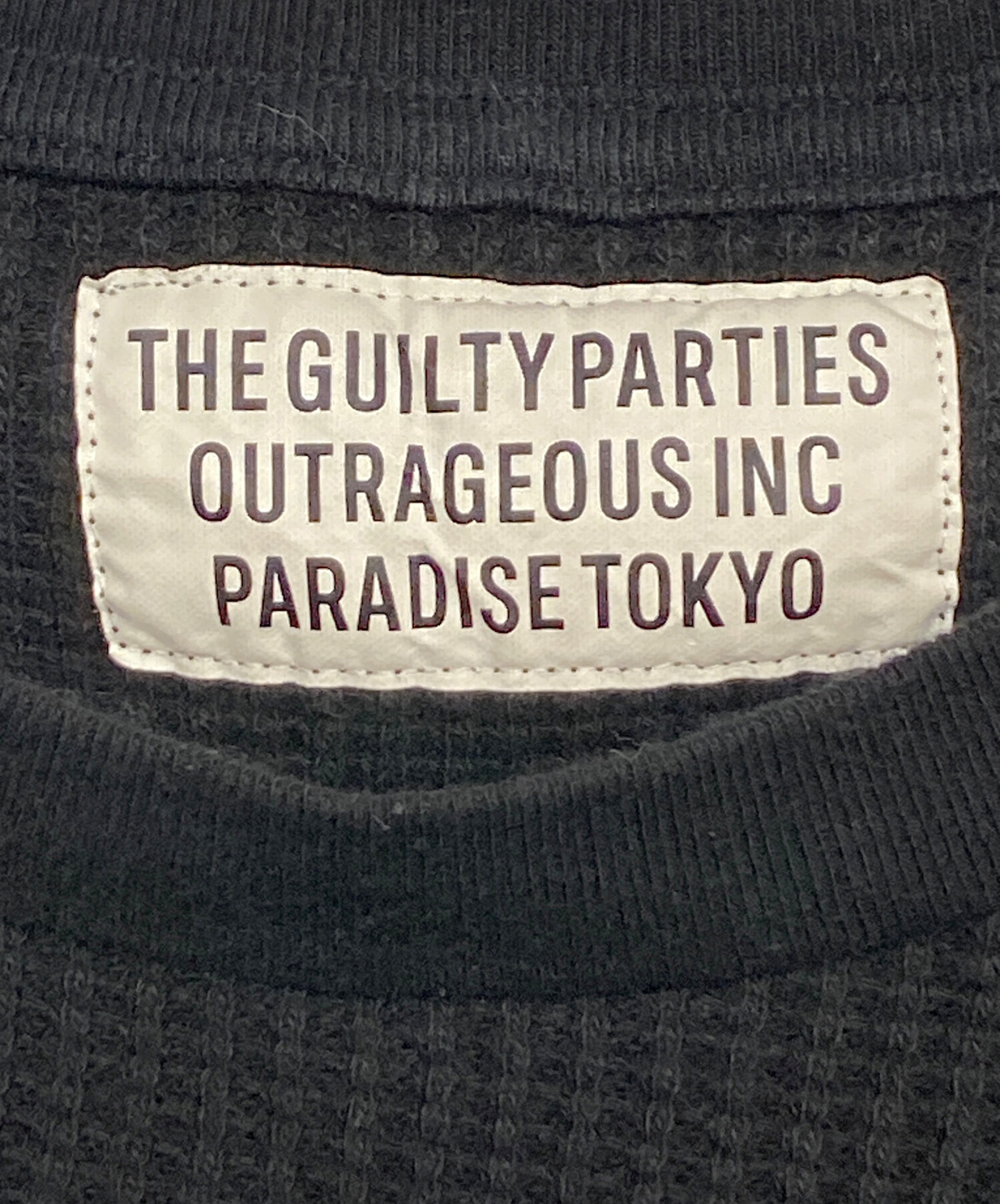 中古・古着通販】WACKO MARIA (ワコマリア) サーマルシャツ ブラック