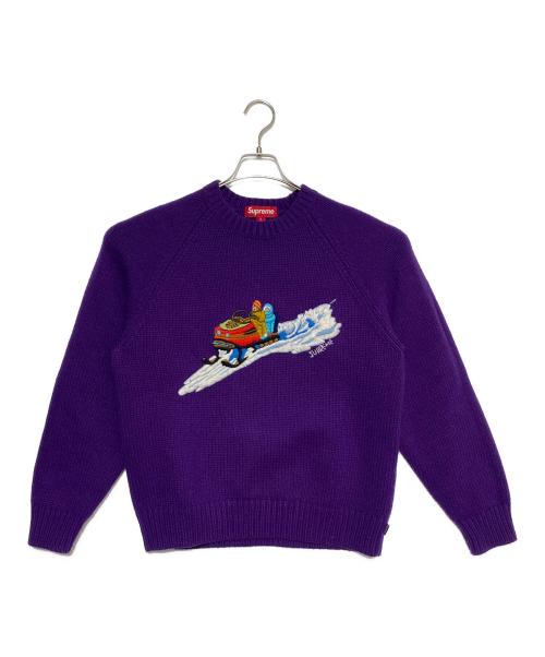 Supreme パープルニット セーター 中古・古着通販】SUPREME (シュプリーム) Snowmobile Sweater パープル