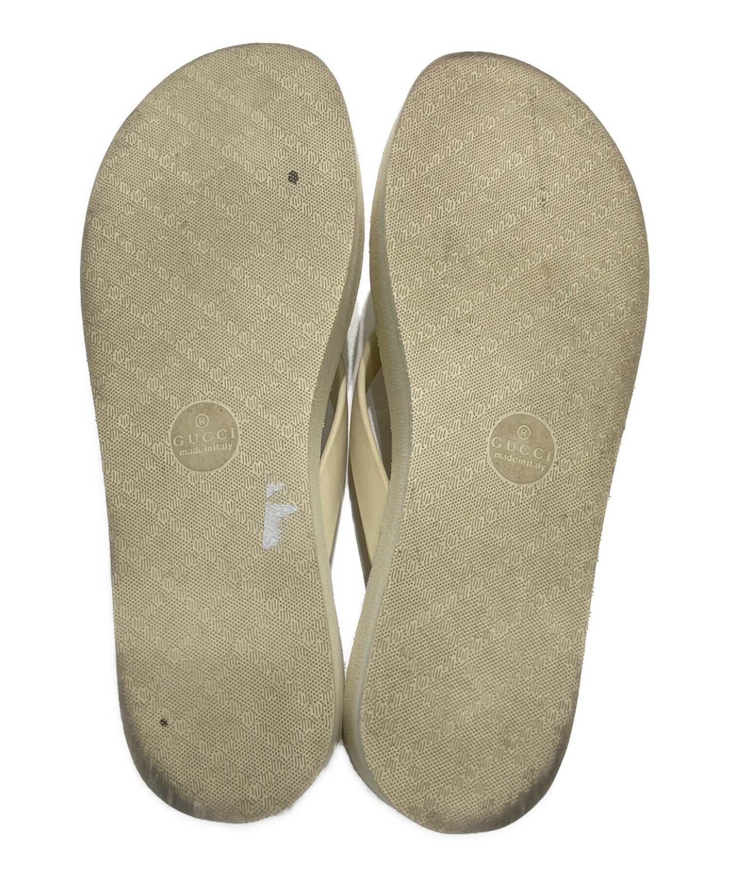 中古・古着通販】GUCCI (グッチ) シェブロントングサンダル/ラバー