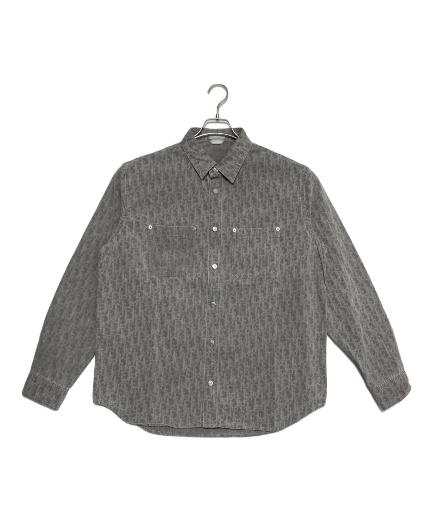 中古・古着通販】Dior (ディオール) オブリークシャツ グレー サイズ