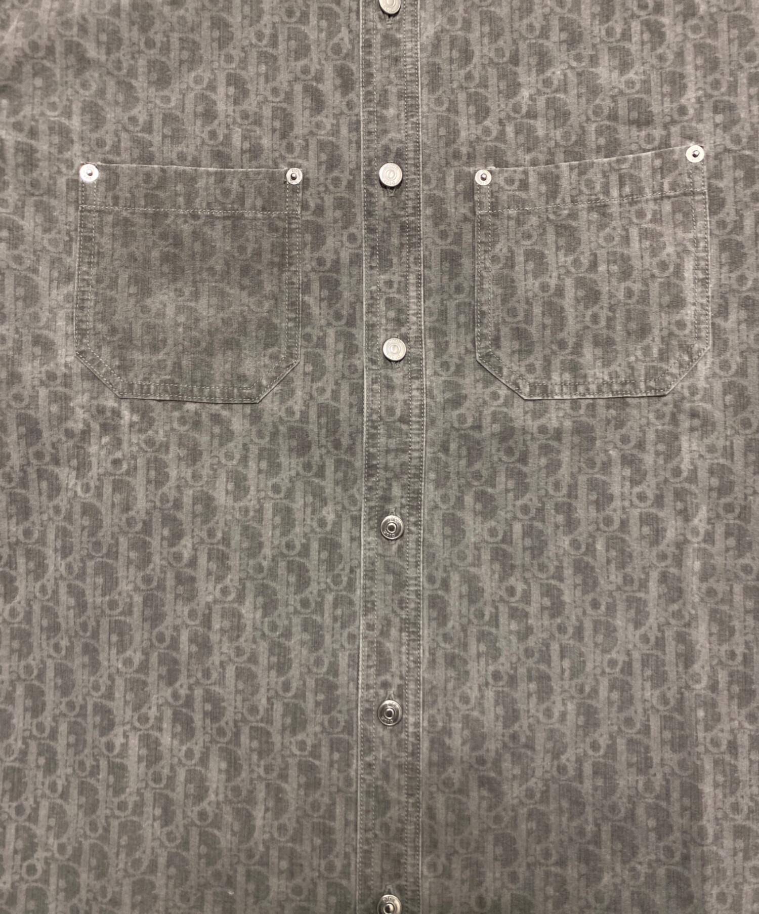 中古・古着通販】Dior (ディオール) オブリークシャツ グレー サイズ