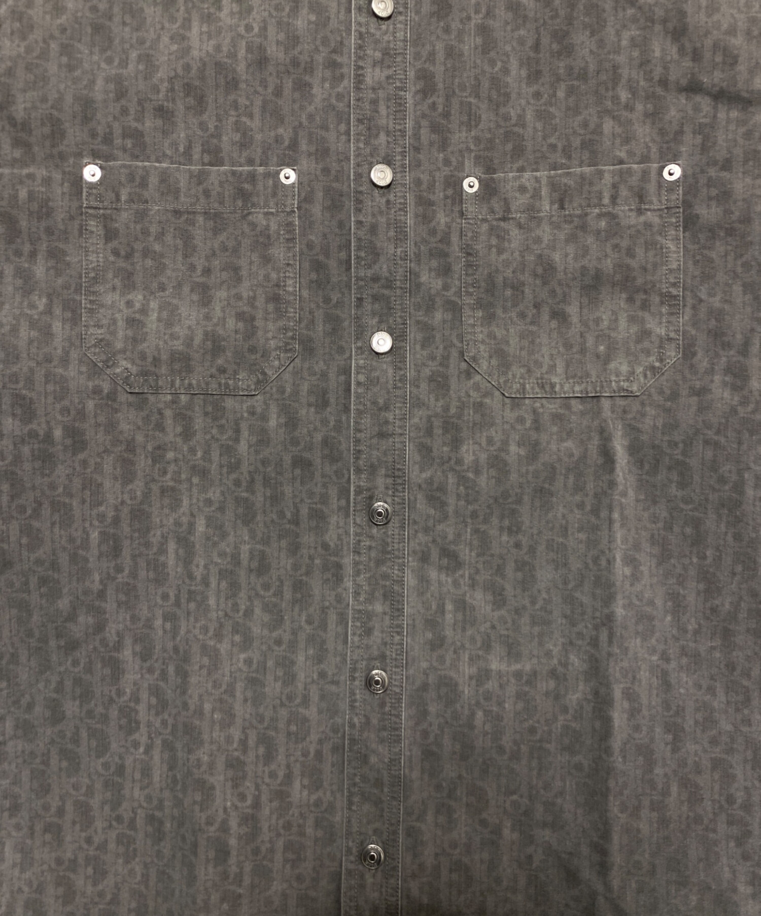 中古・古着通販】Dior (ディオール) オブリークシャツ グレー サイズ