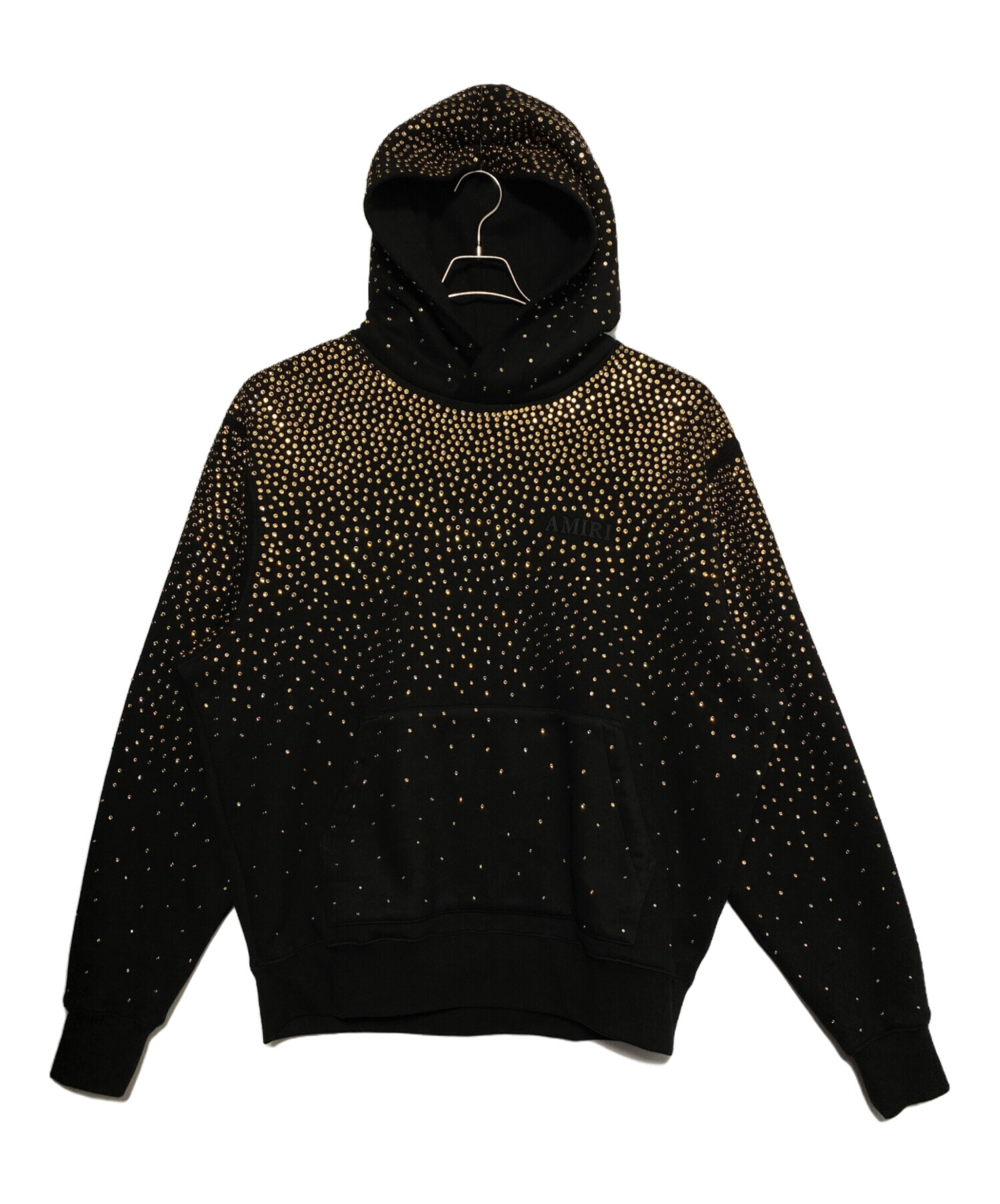 中古・古着通販】AMIRI (アミリ) CRYSTAL AMIRI HOODIE ブラック 