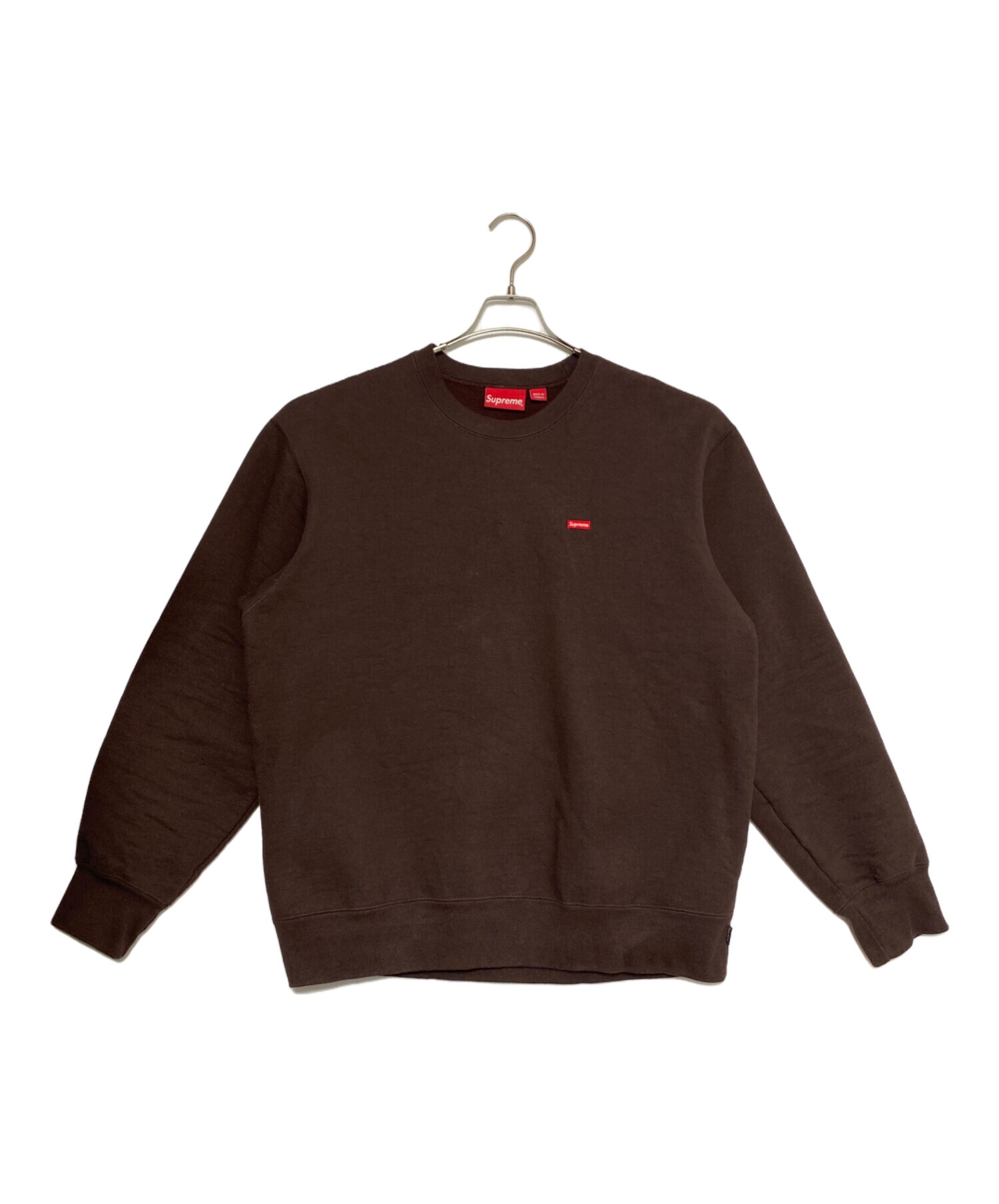 中古・古着通販】SUPREME (シュプリーム) Small Box Crewneck ブラウン 