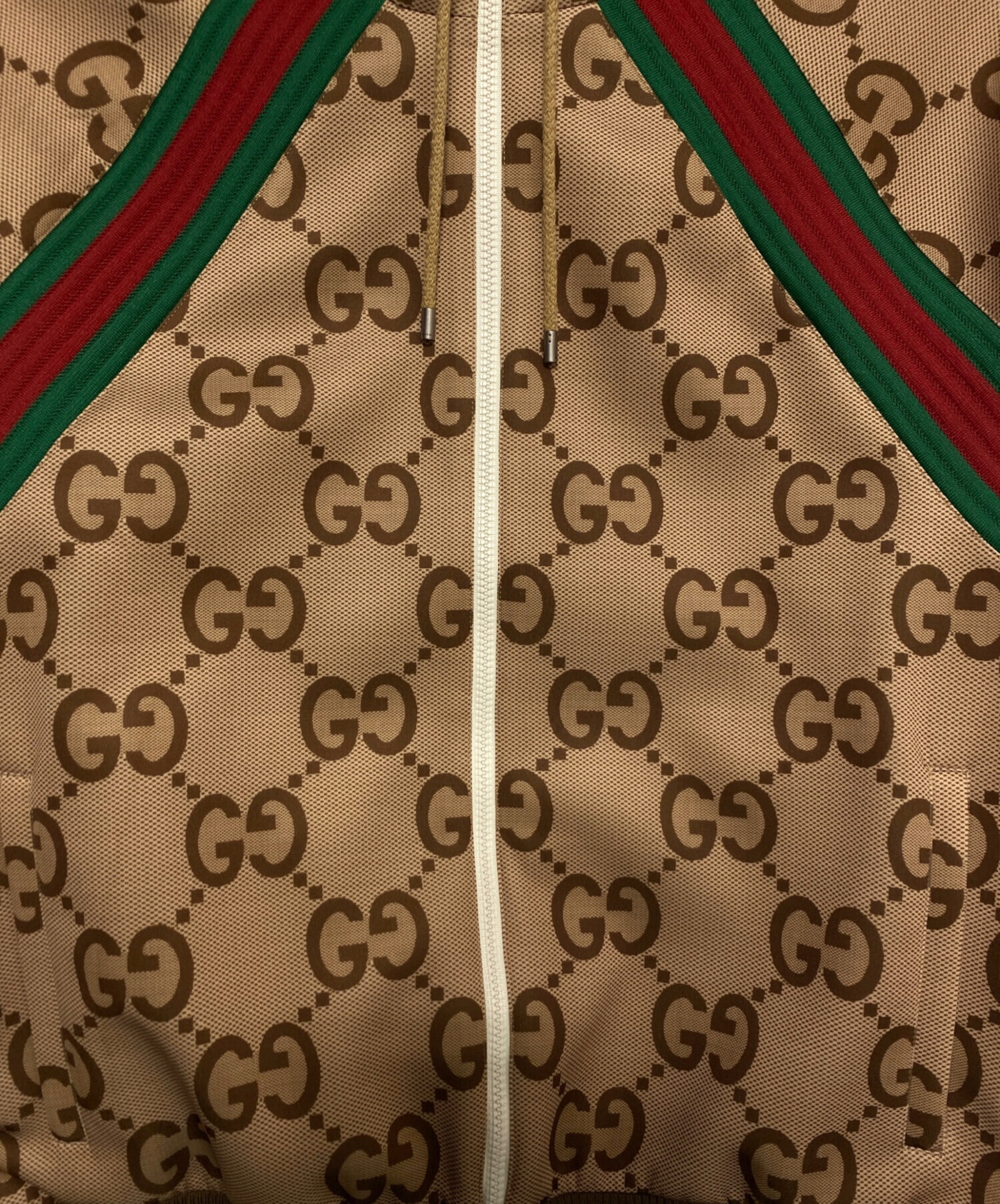 中古・古着通販】GUCCI (グッチ) ジャンボGG ジップジャケットパーカー