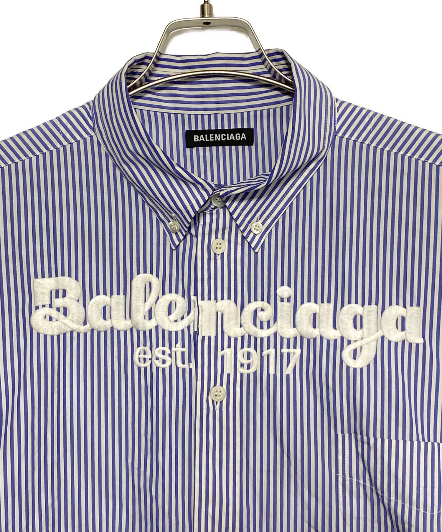 中古・古着通販】BALENCIAGA (バレンシアガ) フロントロゴ ストライプ