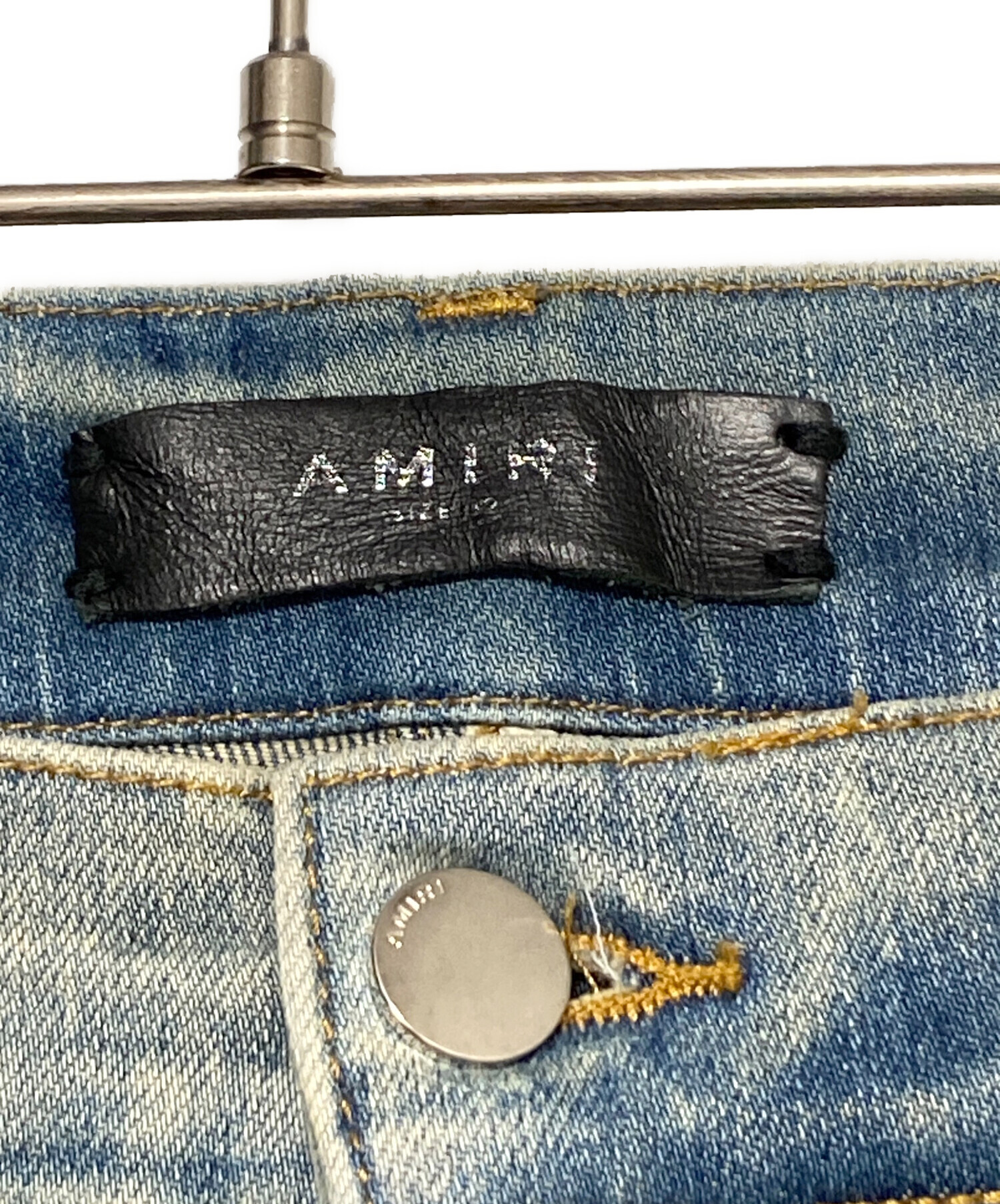 中古・古着通販】AMIRI (アミリ) ダメージ加工デニムパンツ ブルー 