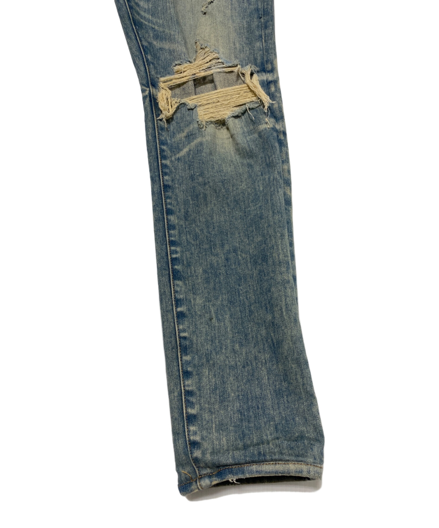 中古・古着通販】AMIRI (アミリ) ダメージ加工デニムパンツ ブルー
