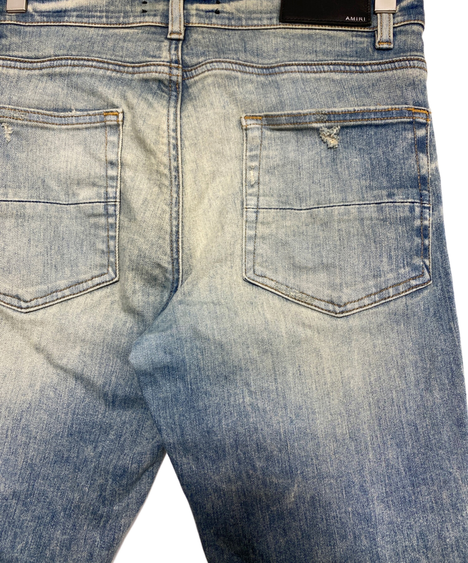 中古・古着通販】AMIRI (アミリ) ダメージ加工デニムパンツ ブルー