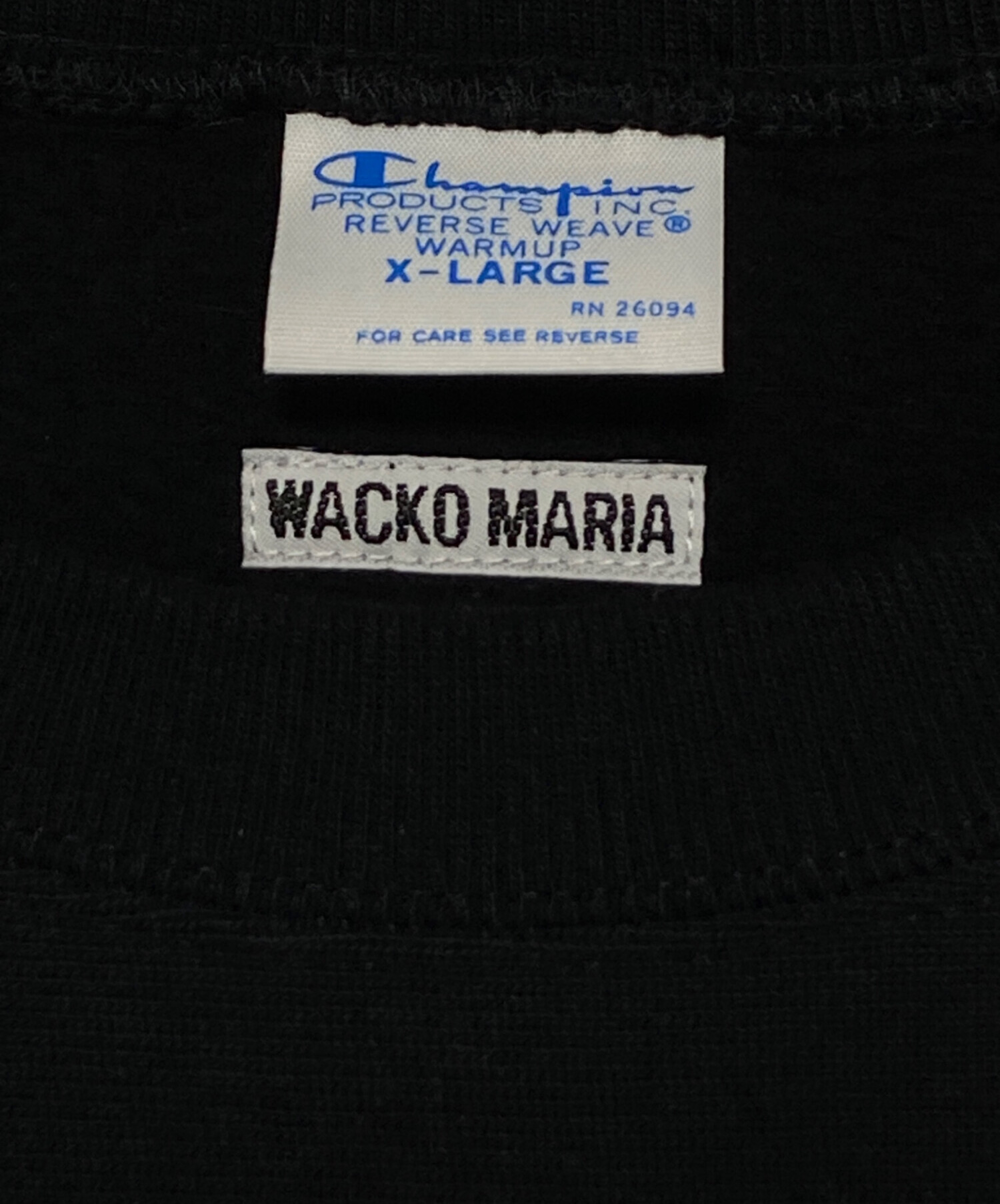 【新品・激レア】WACKO MARIA × Champion フーディ 黒 XL WACKO MARIA x Champion Reverse Weave Hooded Sweat Shirt 