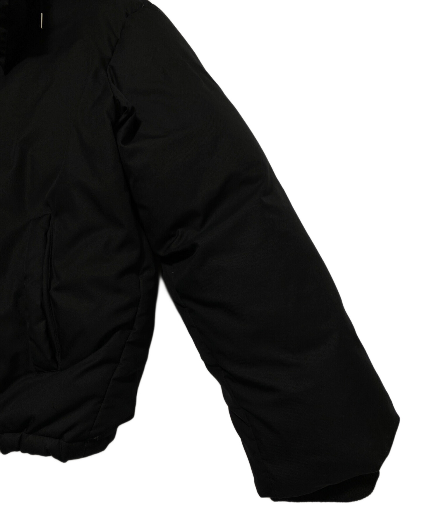 ジャケット・アウター MLVINCE heavy fooded wool jacket XL 中古・古着通販】MLVINCE (メルヴィンス) ダウンジャケット ブラック