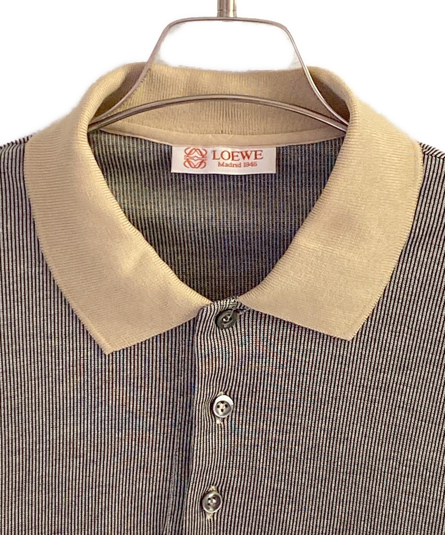 中古・古着通販】LOEWE (ロエベ) ポロシャツ グレー サイズ:M