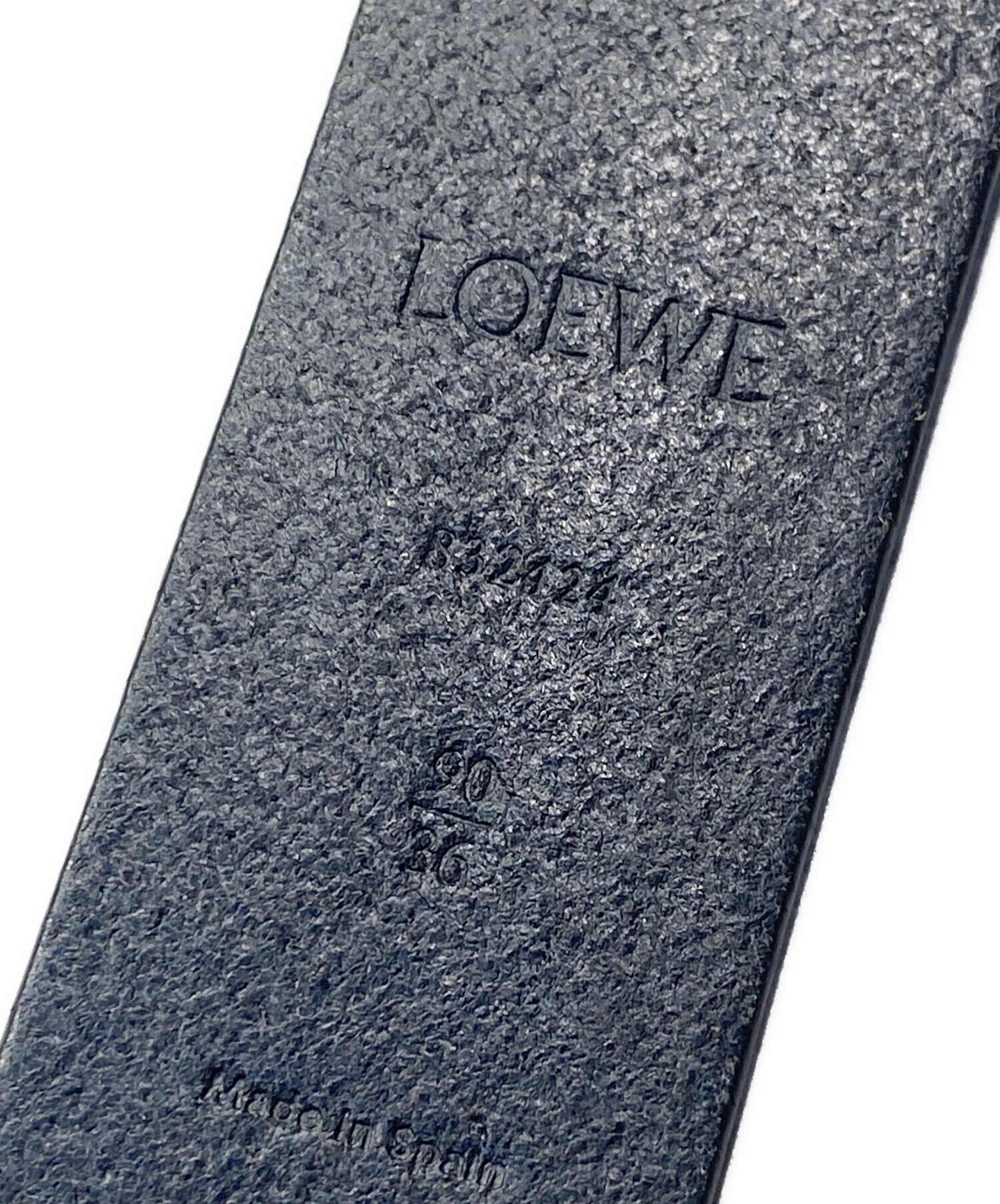 LOEWE ロエベ ベスト 36(XS位) 黒 【古着】【中古】 中古・古着通販】LOEWE (ロエベ) ラウンドソフト ベルト サイズ:90/36