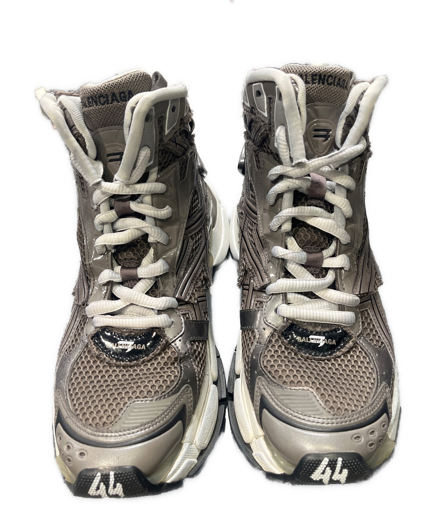 中古・古着通販】BALENCIAGA (バレンシアガ) RUNNER HIGH TOP ブラウン 